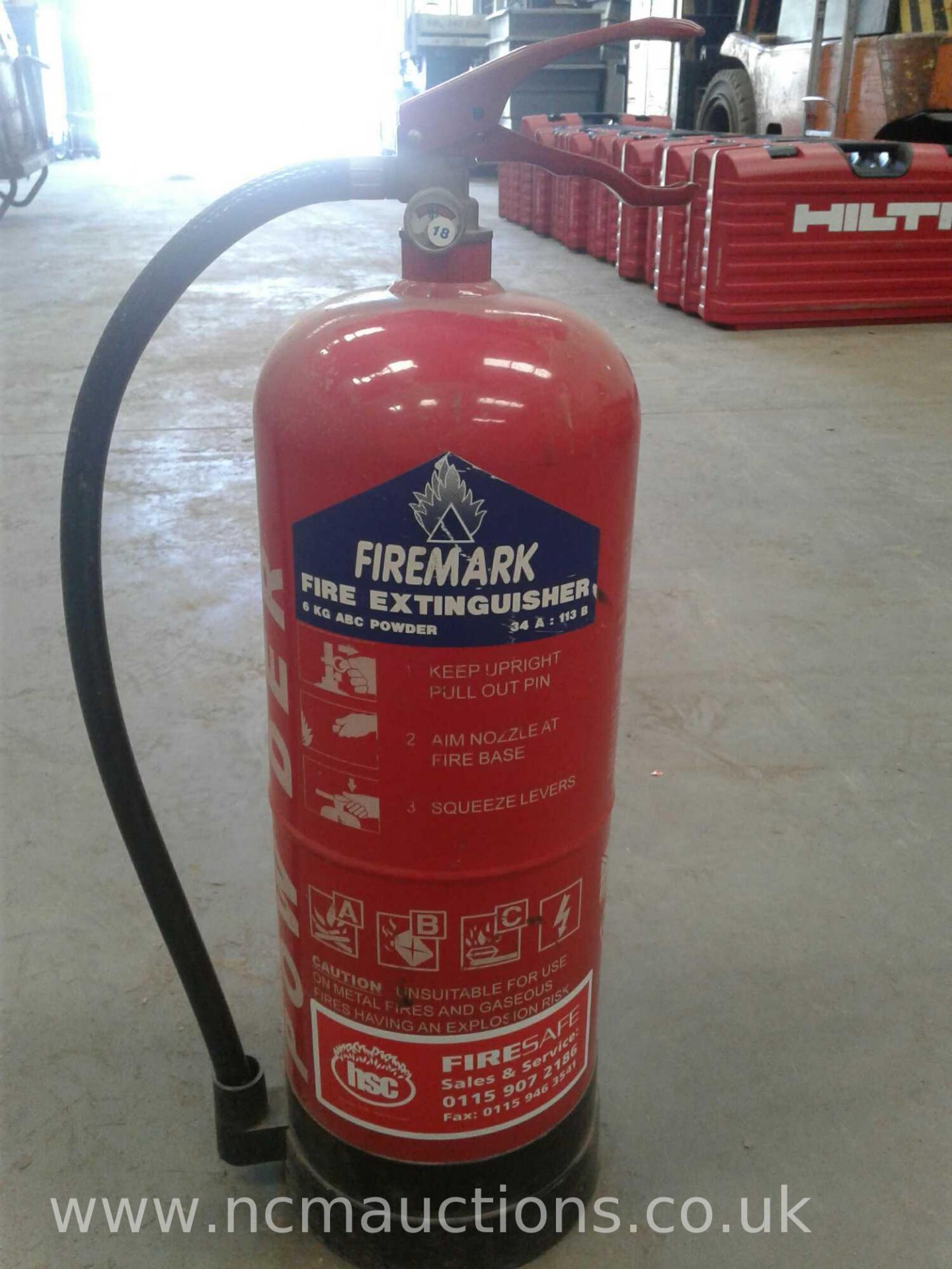 6 kg ABC powder fire extinguisher