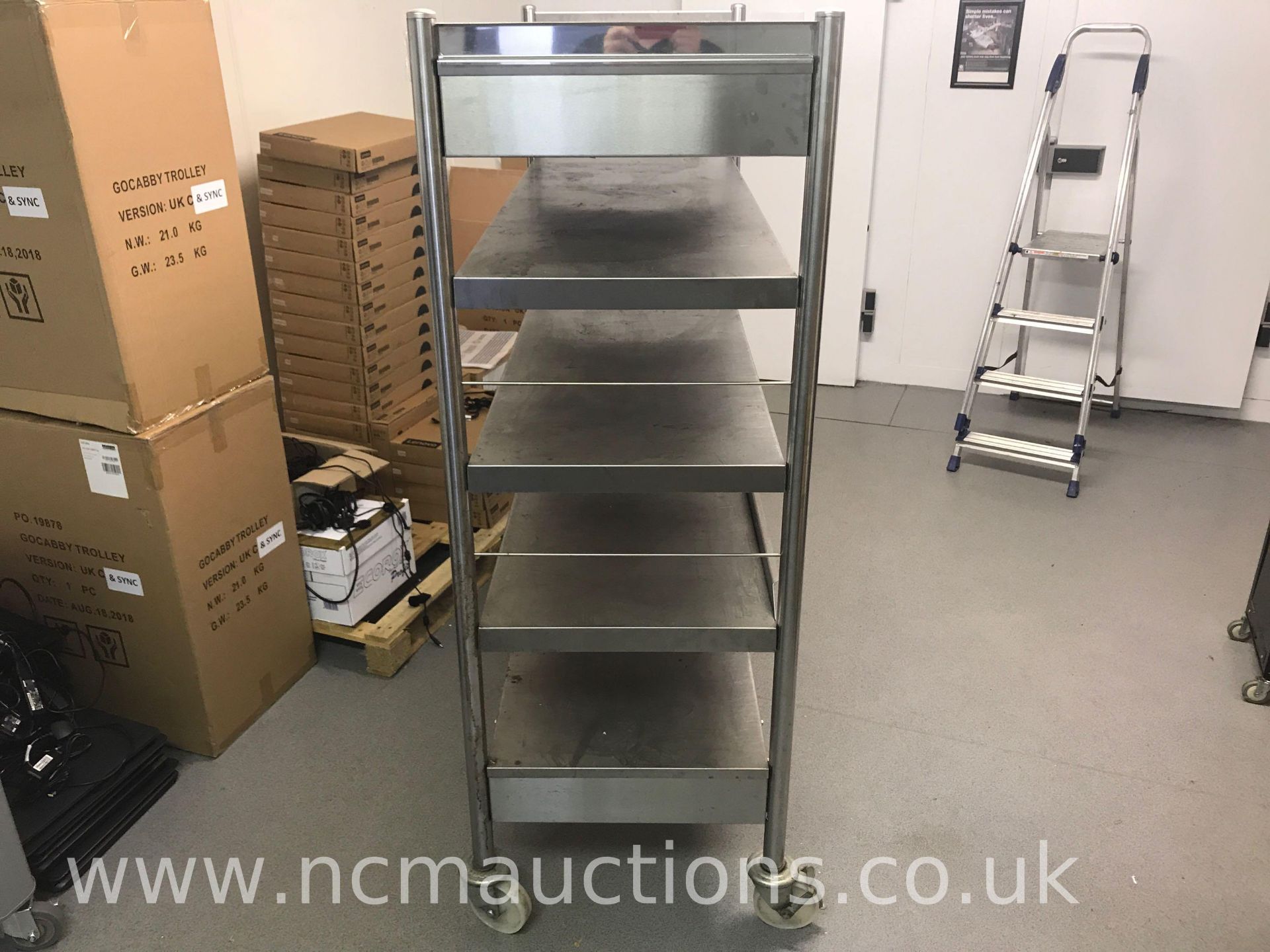 Stainless Steel 5 Tier Shelves - Image 2 of 3