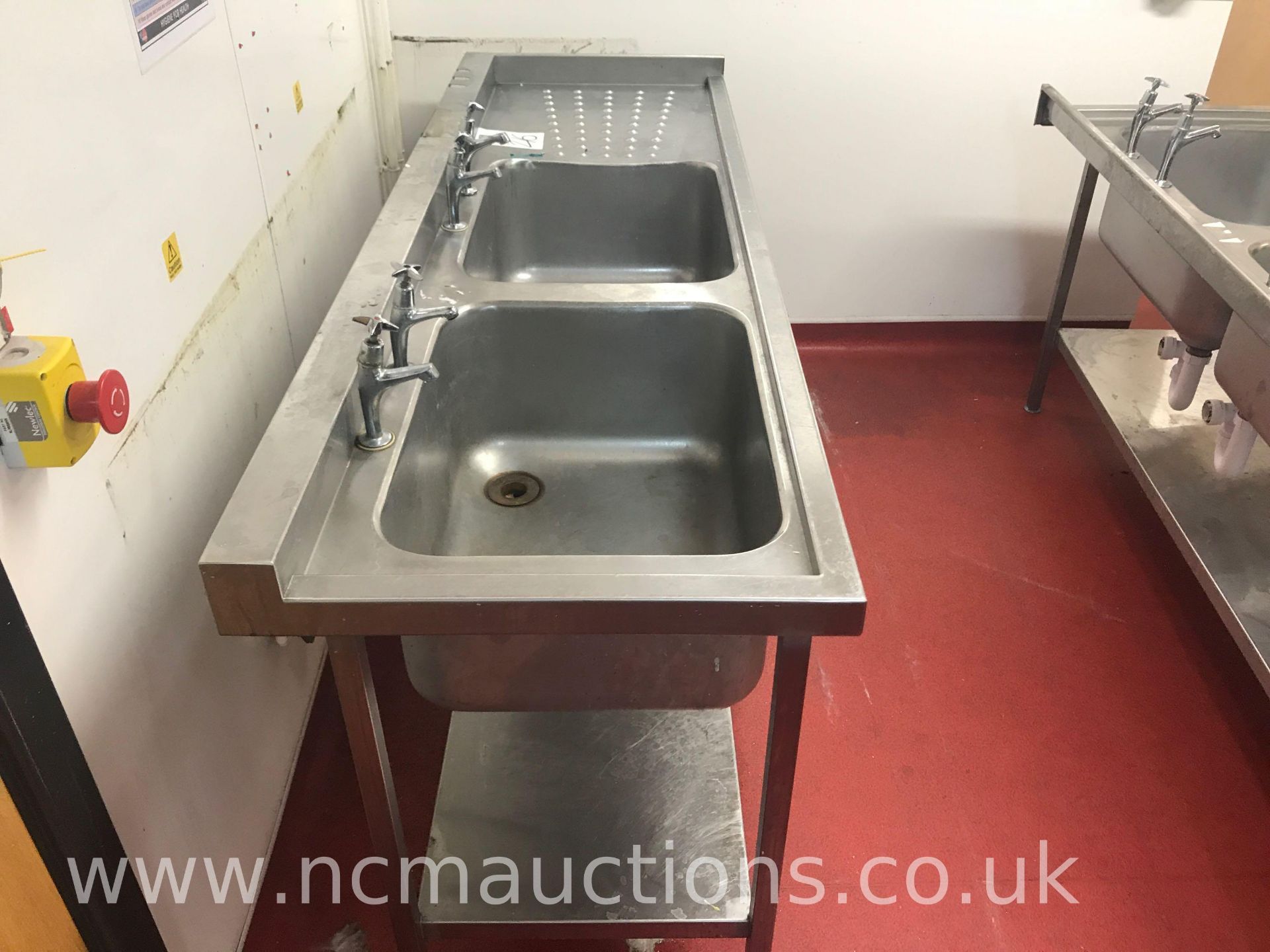 Stainless Steel Double Sinks - Image 2 of 3