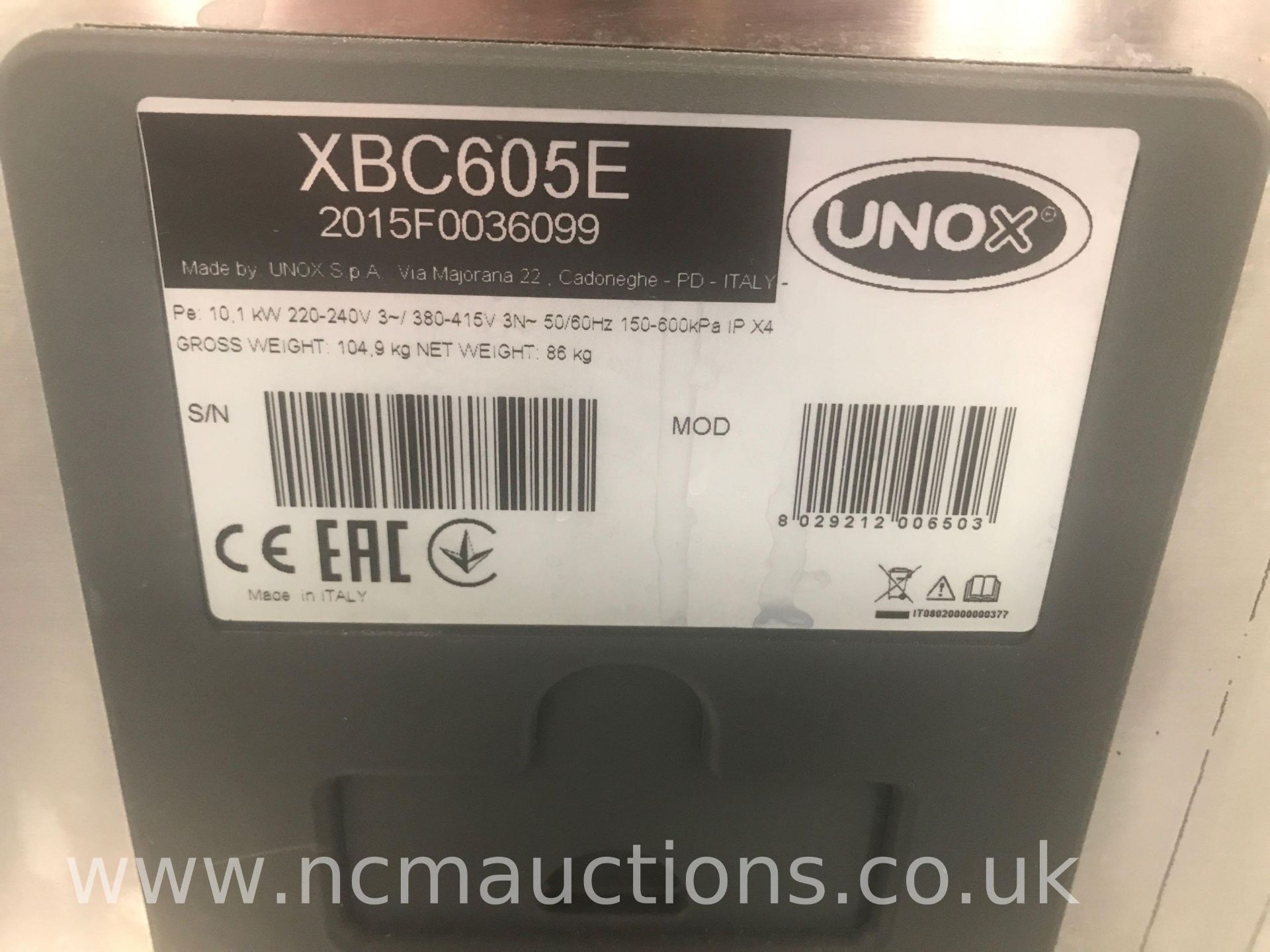 UNOX 6 Grid Gas Combination Oven - Bild 6 aus 6