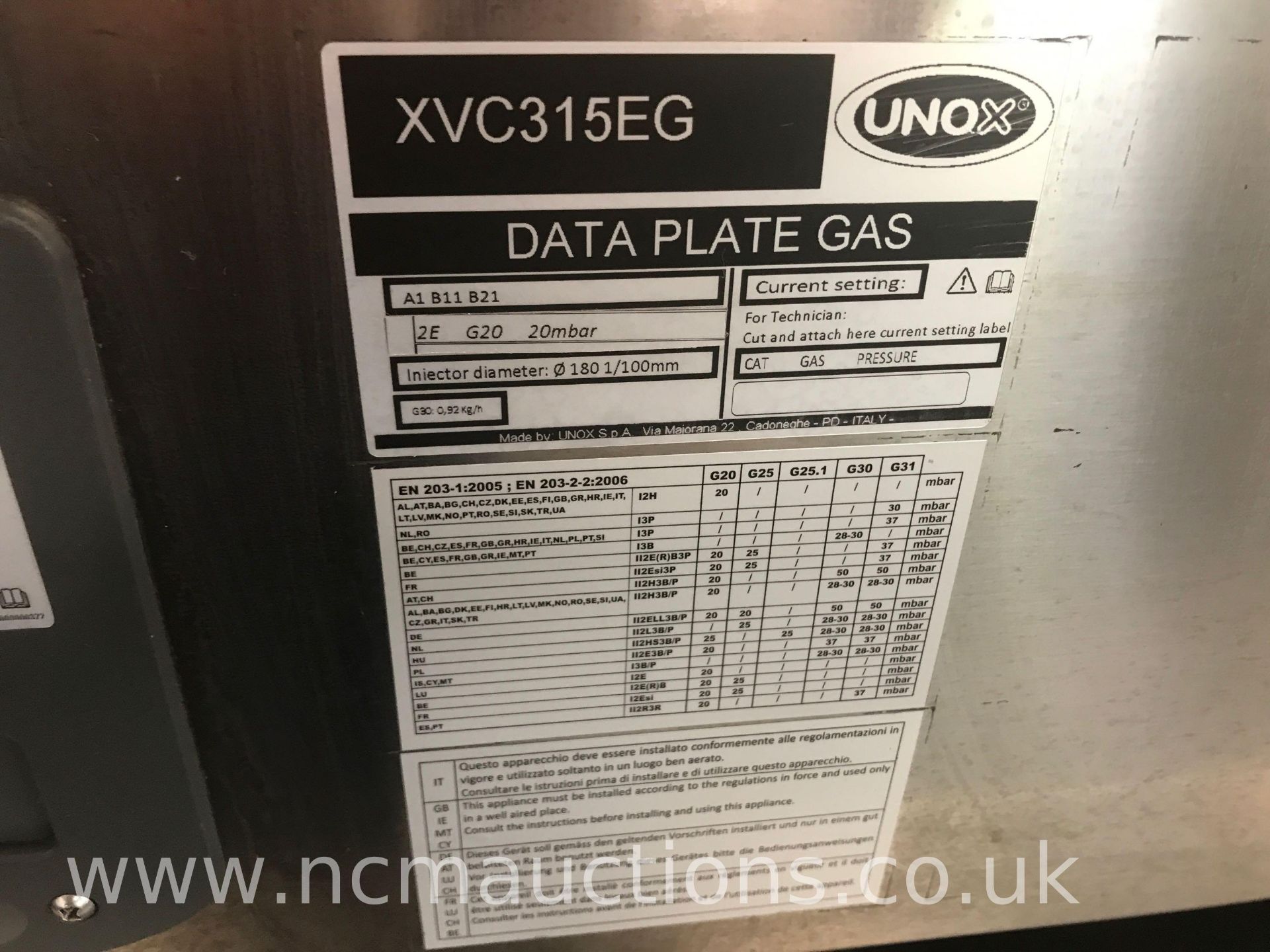 UNOX 5 Grid Gas Combination Oven - Bild 6 aus 7