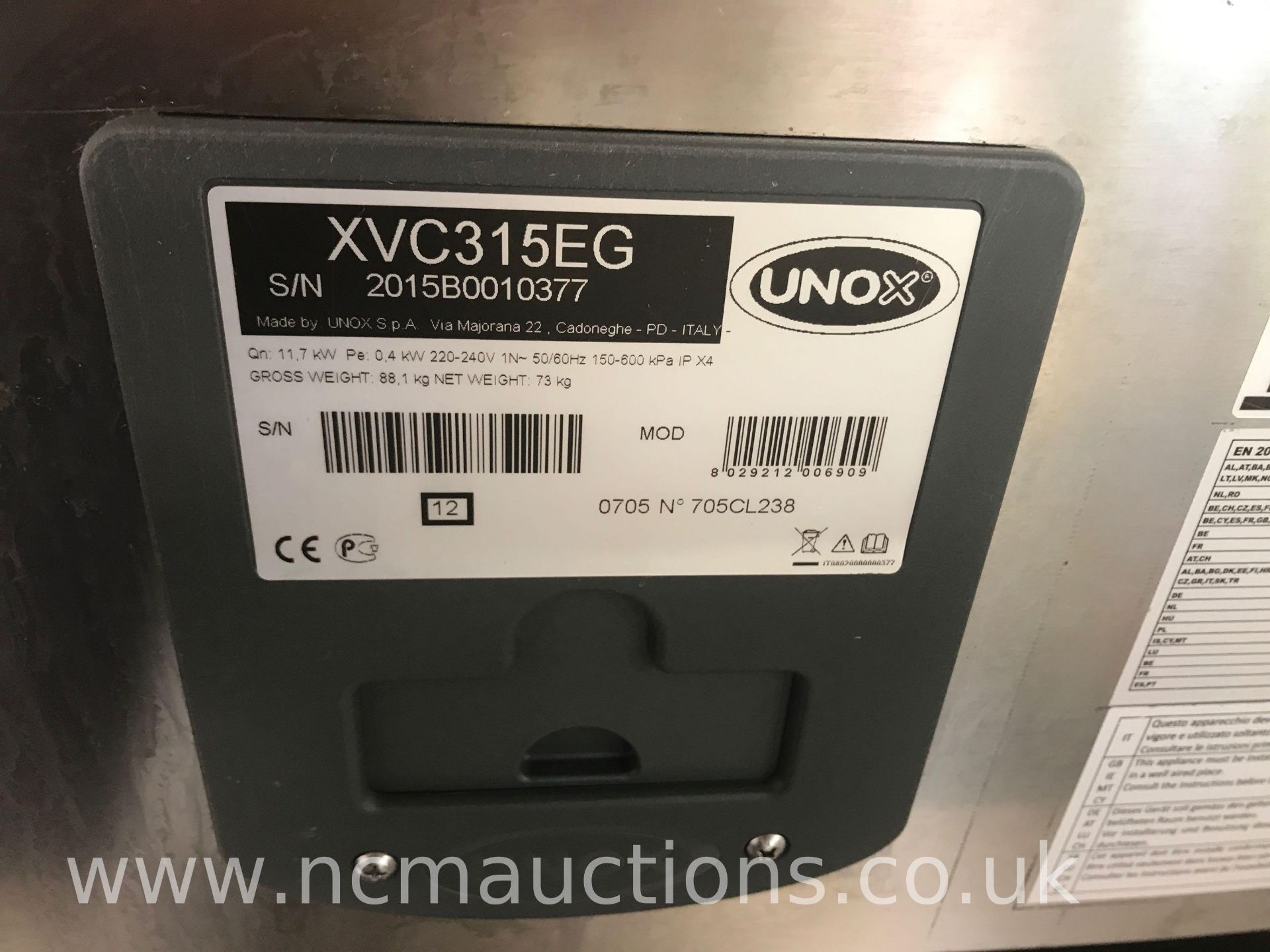 UNOX 5 Grid Gas Combination Oven - Image 4 of 7