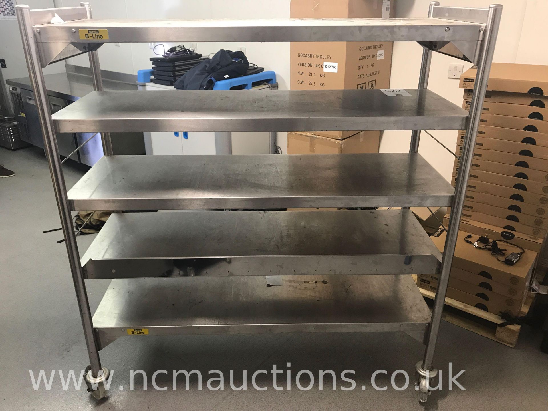 Stainless Steel 5 Tier Shelves - Image 3 of 3