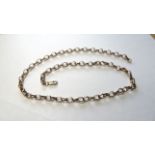 9ct Yellow Gold 18" Long Oval Belcher Necklace