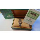 Rolex Ladies Datejust Steel Jubilee Bracelet Salmon Baton Dial 79174