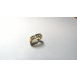 Stamped 18k Diamond Half Eternity Ring