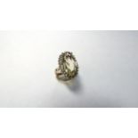 9ct Yellow Gold Quartz Dress Ring