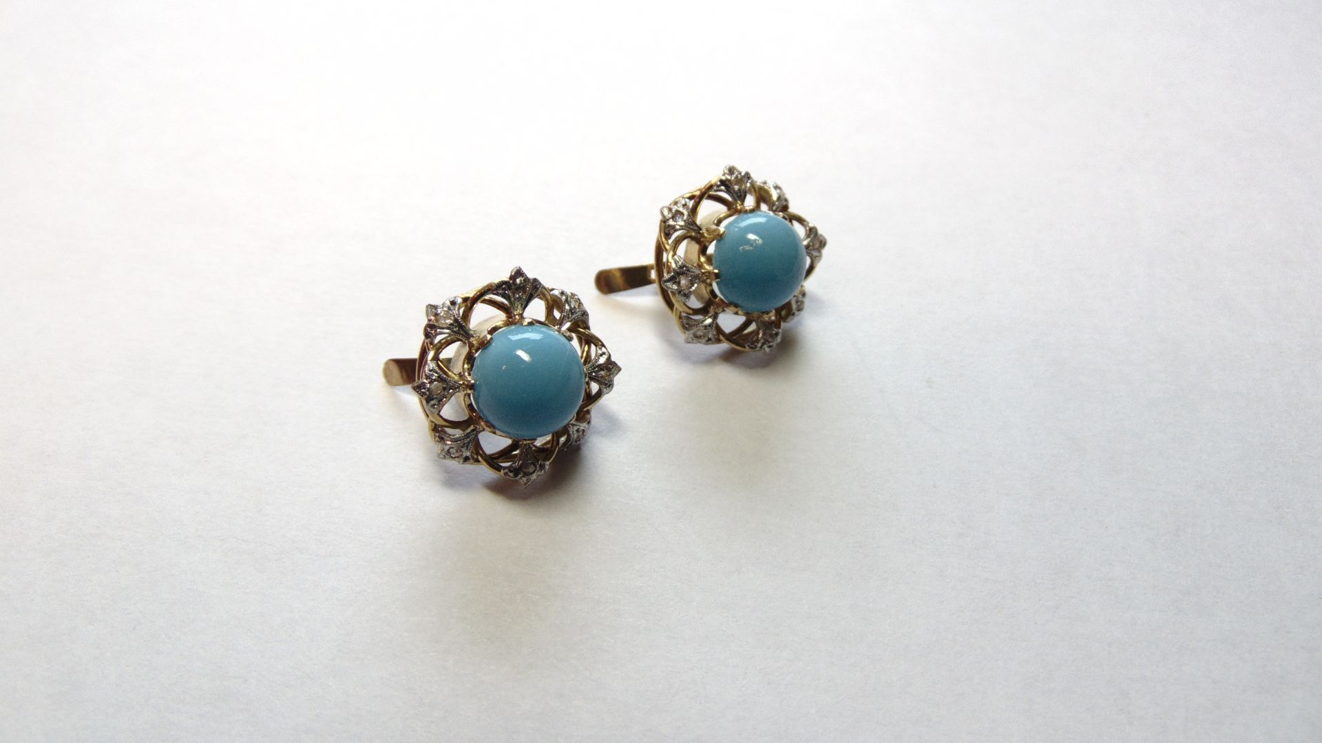 Vintage Turquoise Stud Earrings