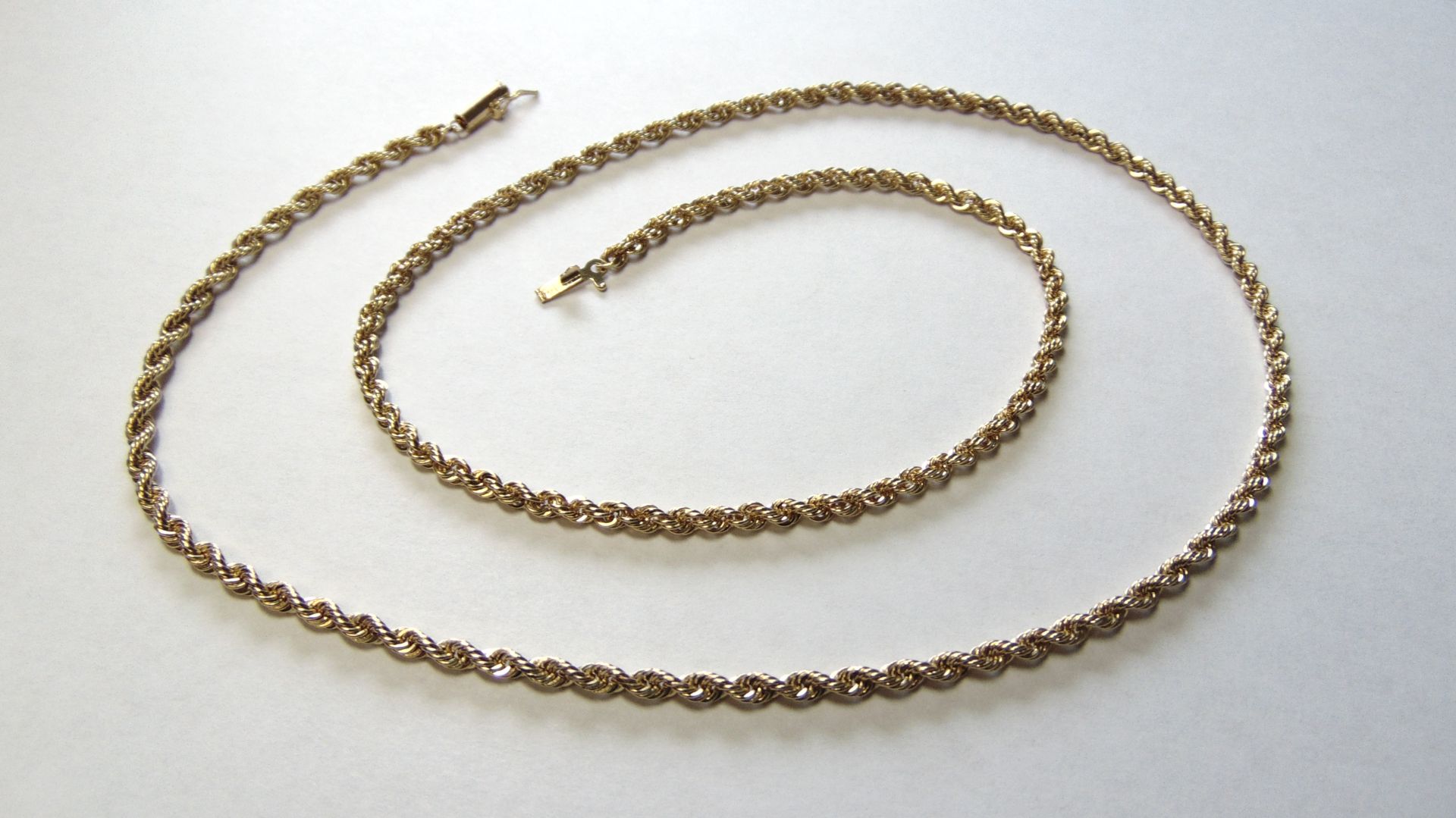 Stamped 14k 24" Solid Rope Necklace