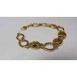 9ct Yellow Gold Horse Shoe Bracelet