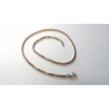 9ct Yellow Gold 16" Box Necklace