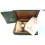 Rolex Ladies Bi Metal Concealed Jubilee Bracelet Ivory Pyramid Roman Numeral Dial 179173