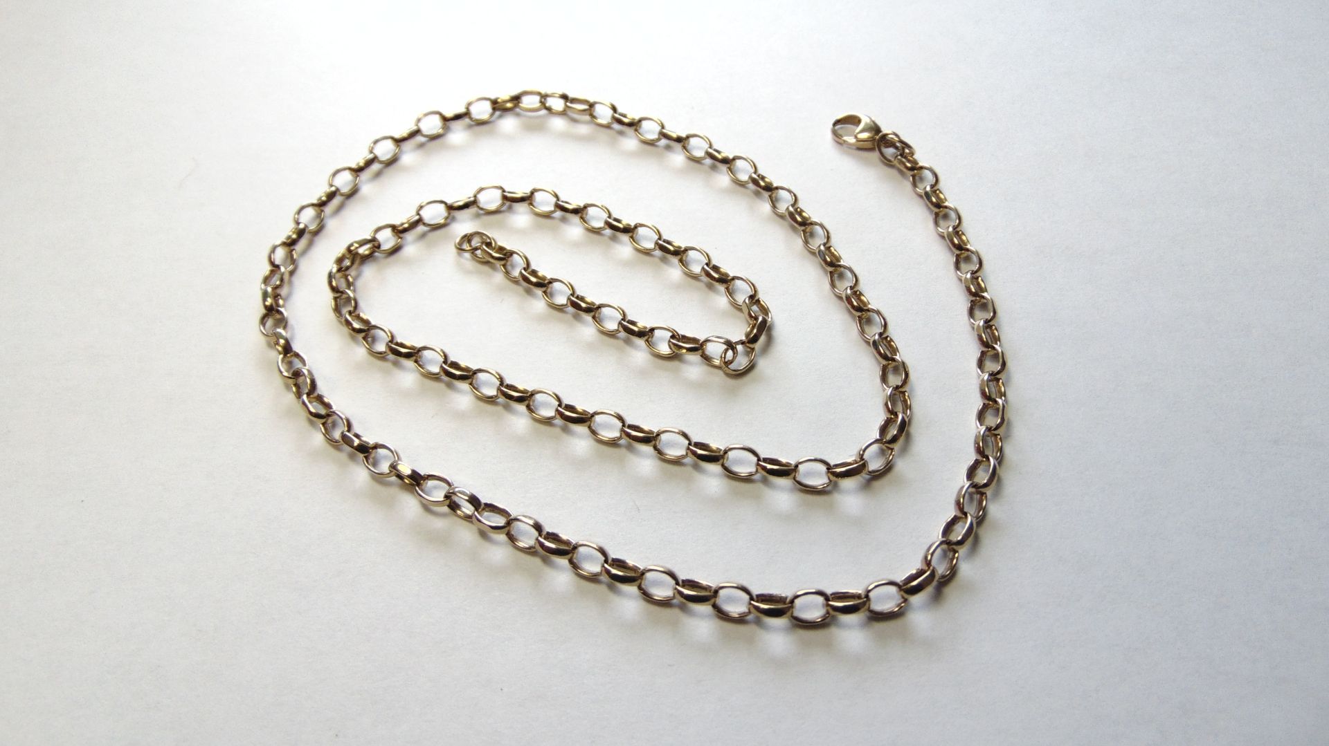 9ct Yellow Gold 22" Oval Belcher Necklace