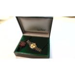 Rolex Ladies Bi Metal Datejust Jubilee Bracelet Champagne Baton Dial 6917