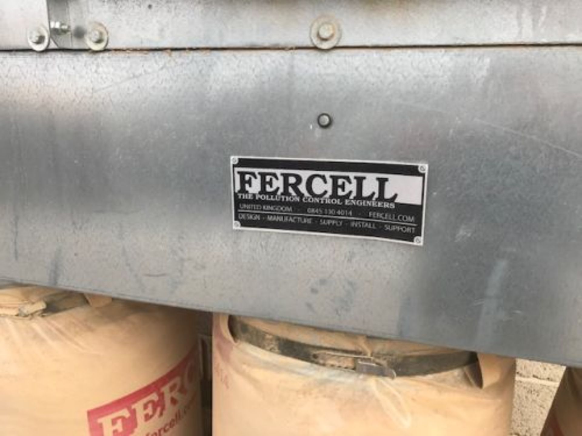 Fercell 6 bag dust unit model SIL6 year 2014 5.5kw motor 11ft high 14ft5" long - Image 2 of 7