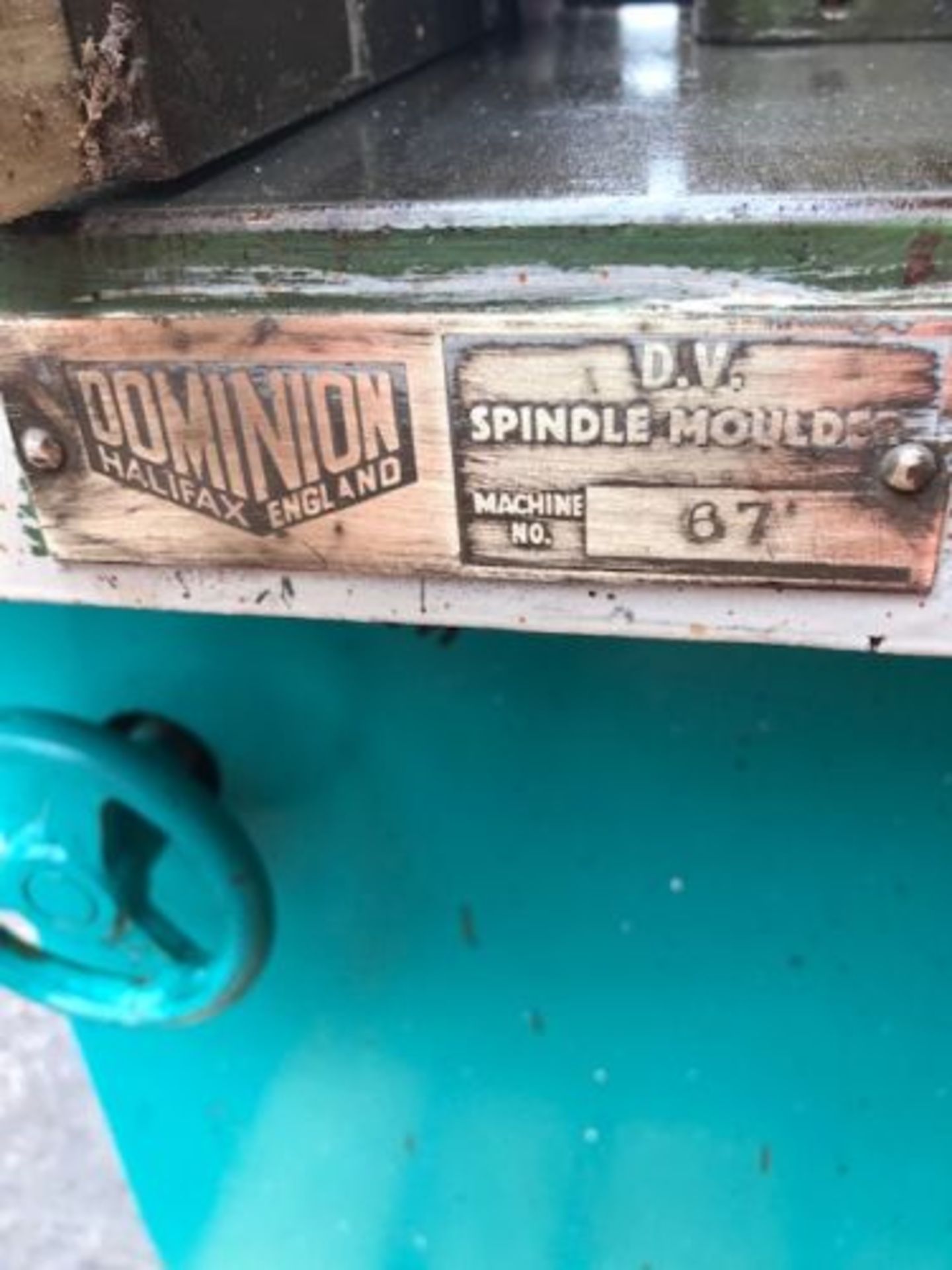 Small Dominion DV spindle moulder machine no 67 - Image 6 of 6