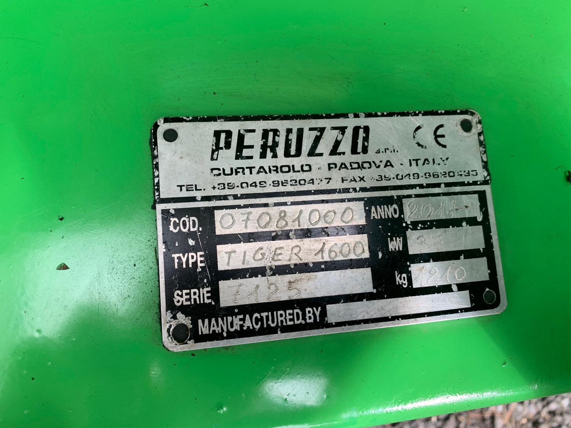 Peruzzo Amazone 1.6m Tiger Flail Mower Collector - Image 7 of 9