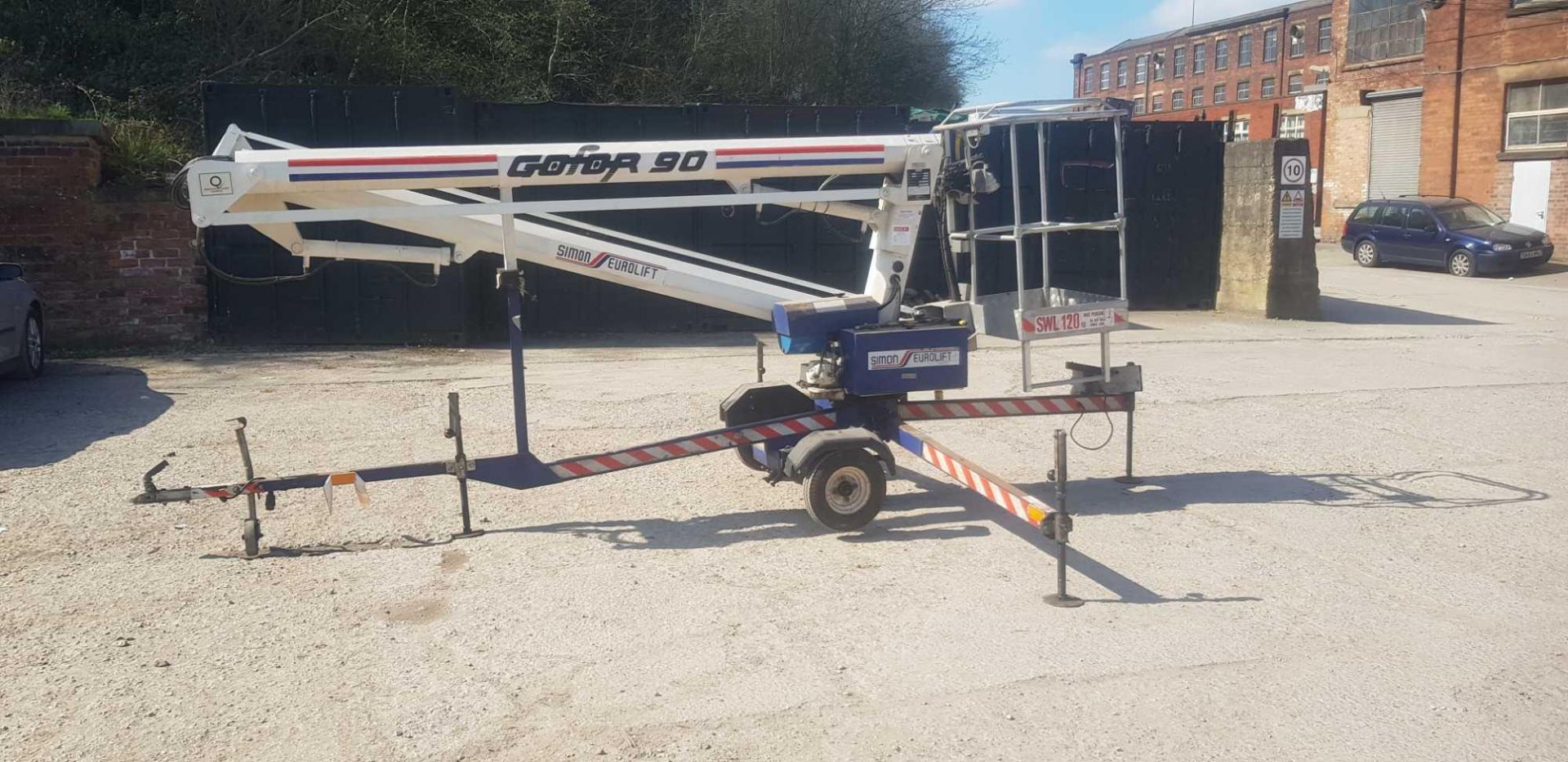 Simon Eurolift Towable 9 Metre Electric Boom Lift