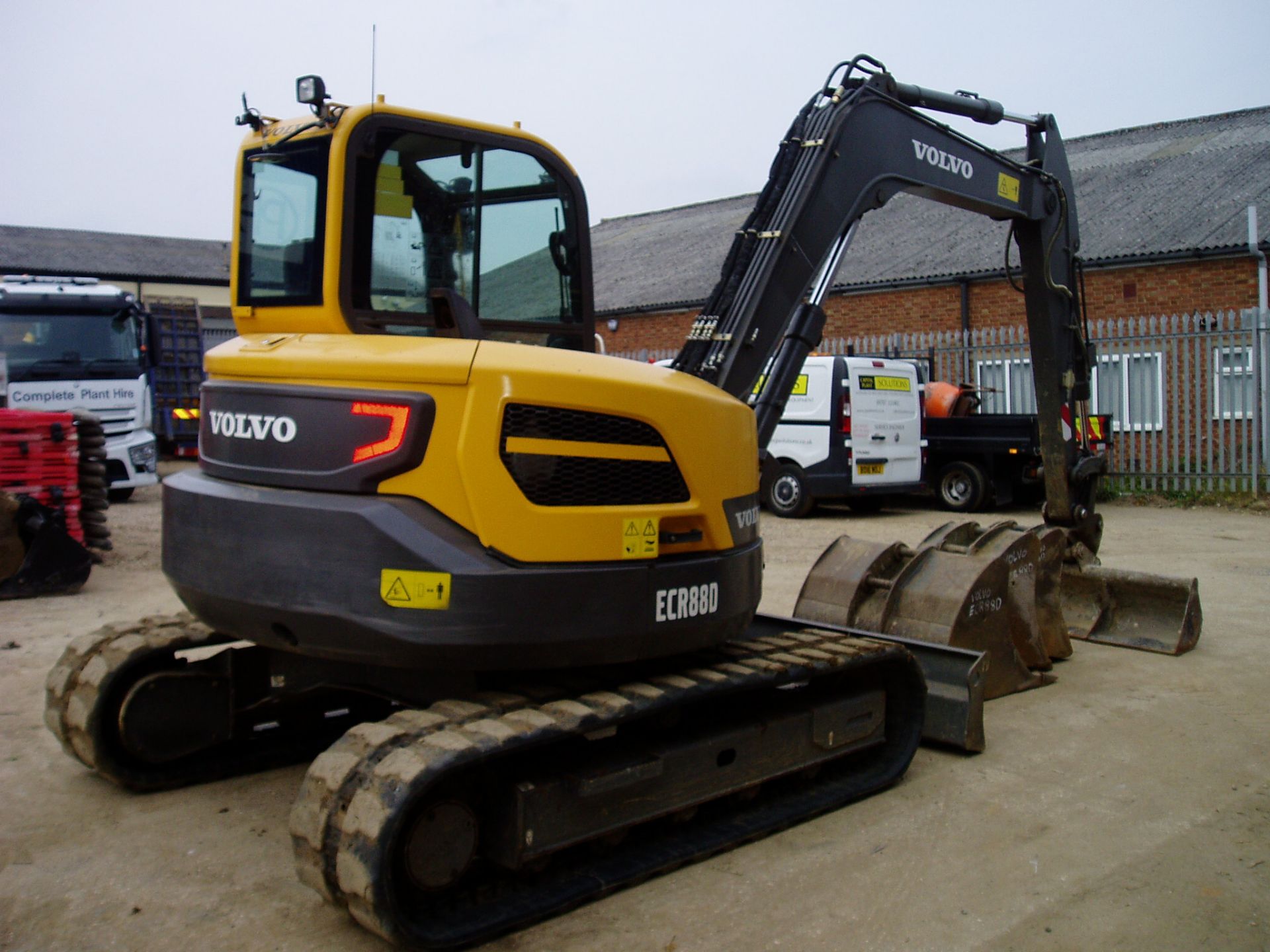 Volvo ECR88D 212139 Reduced Tail Swing Midi Excavator - Image 5 of 22