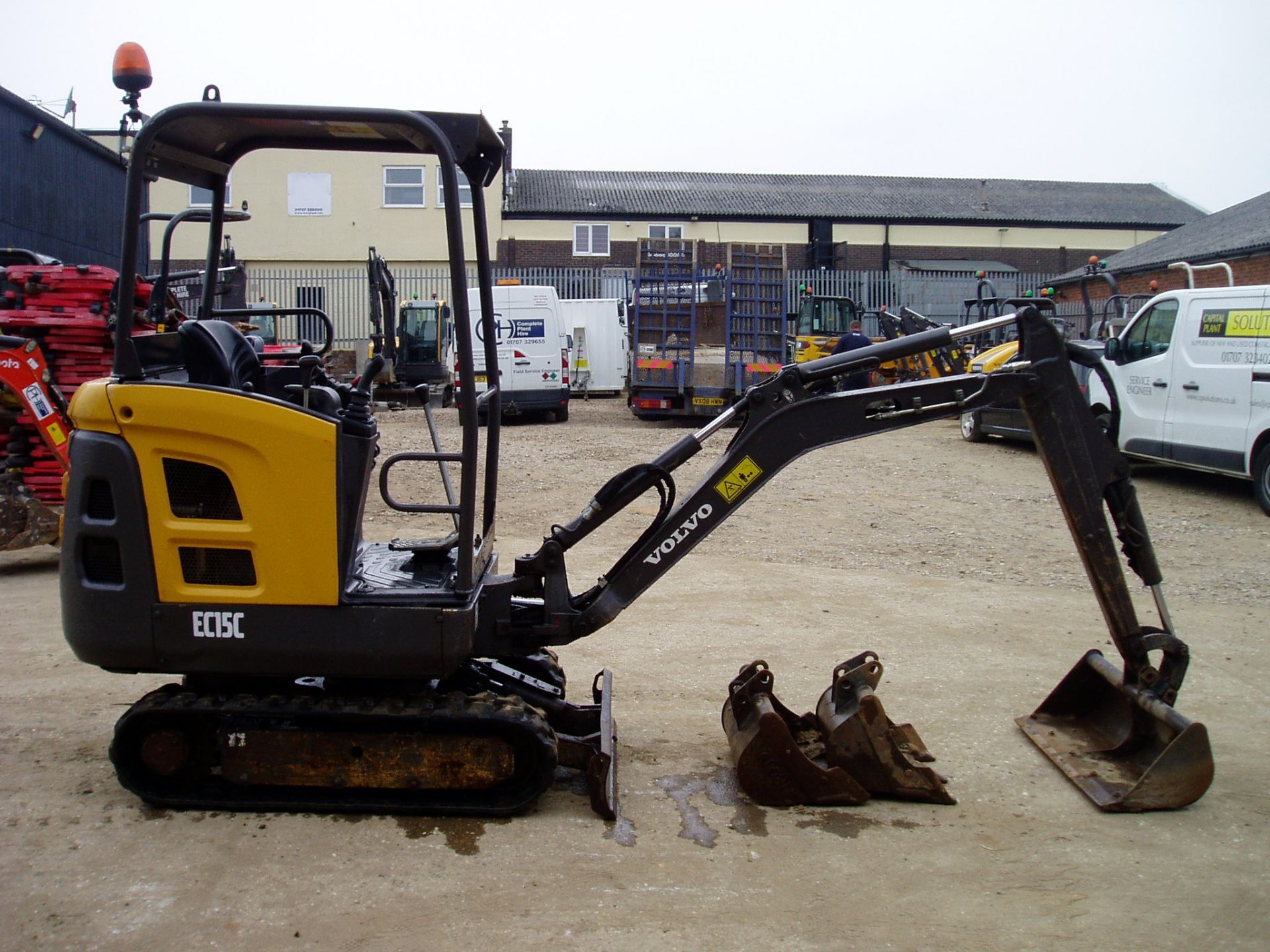 Volvo EC15C 22131540Kgs Mini Excavator - Image 4 of 18