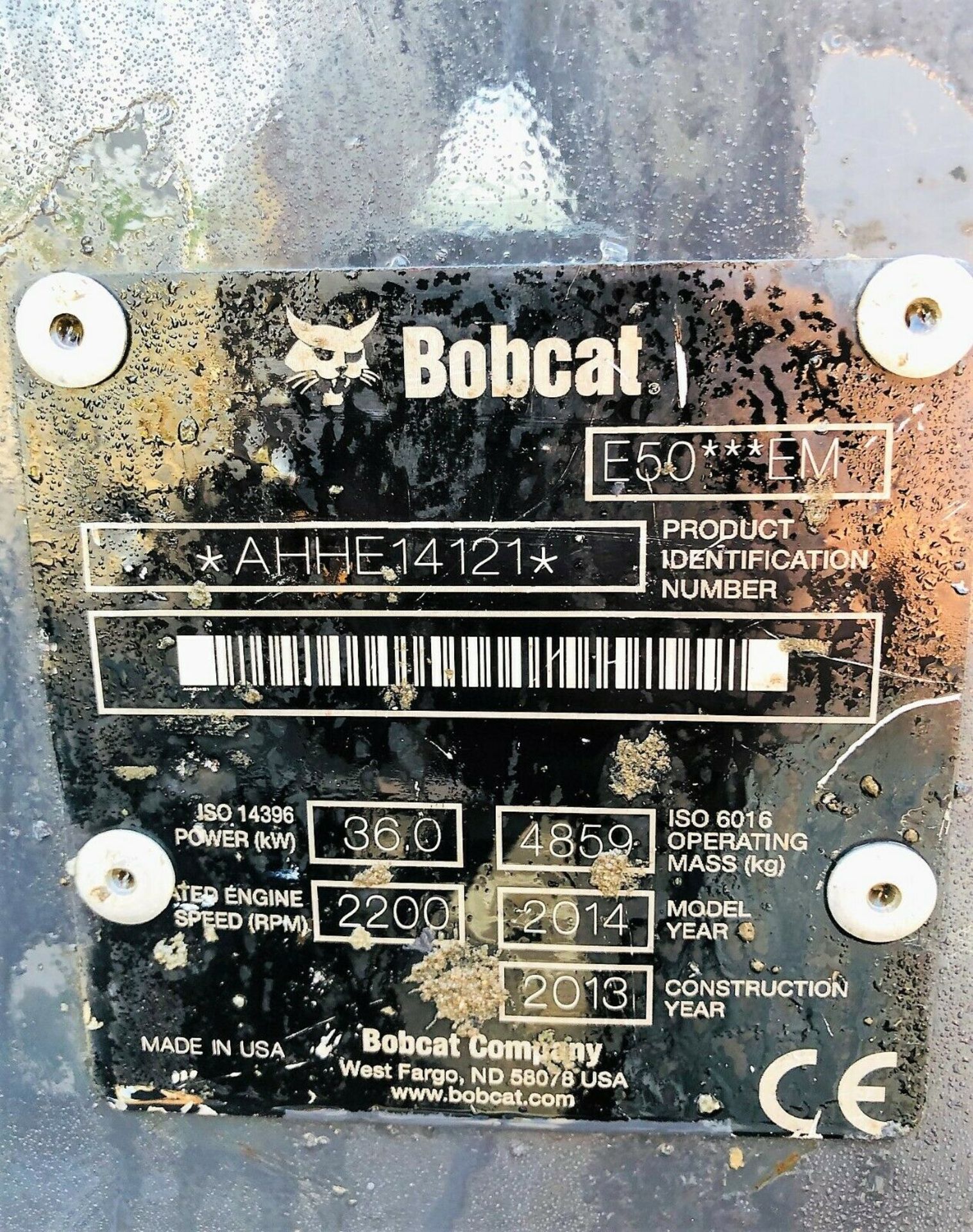 Bobcat E50 Excavator - Image 10 of 10