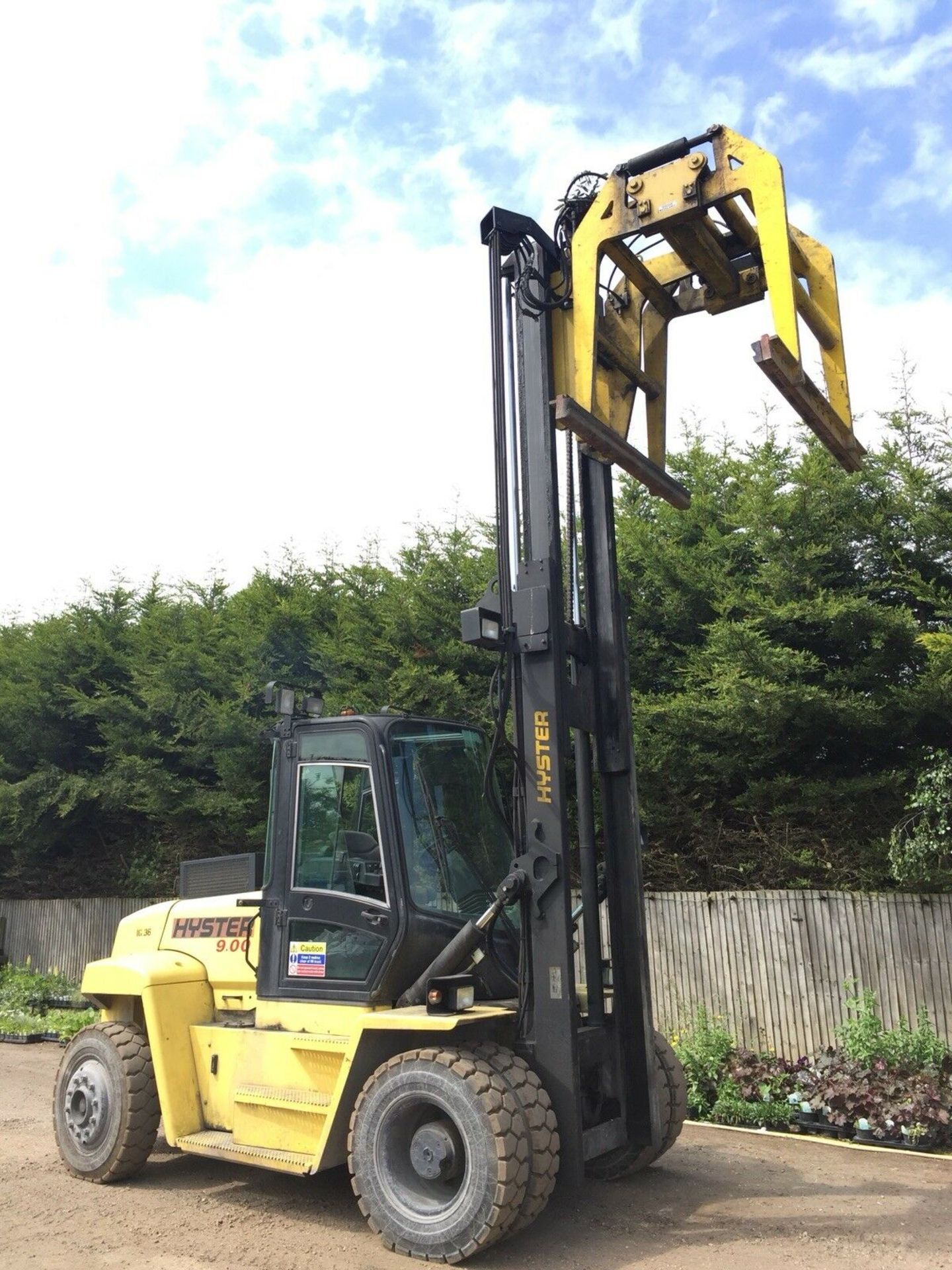 9 Ton Forklift Truck Hyster With Block Grab Attachment - Image 6 of 6