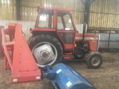 Massey Ferguson 265 Tractor With Flail