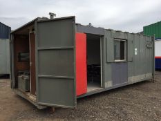 Site Cabin Office Welfare Unit Canteen Drying Room 24ft Anti Vandal Steel