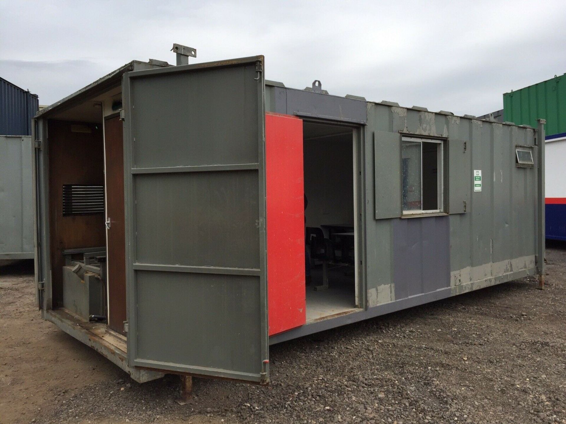 Site Cabin Office Welfare Unit Canteen Drying Room 24ft Anti Vandal Steel