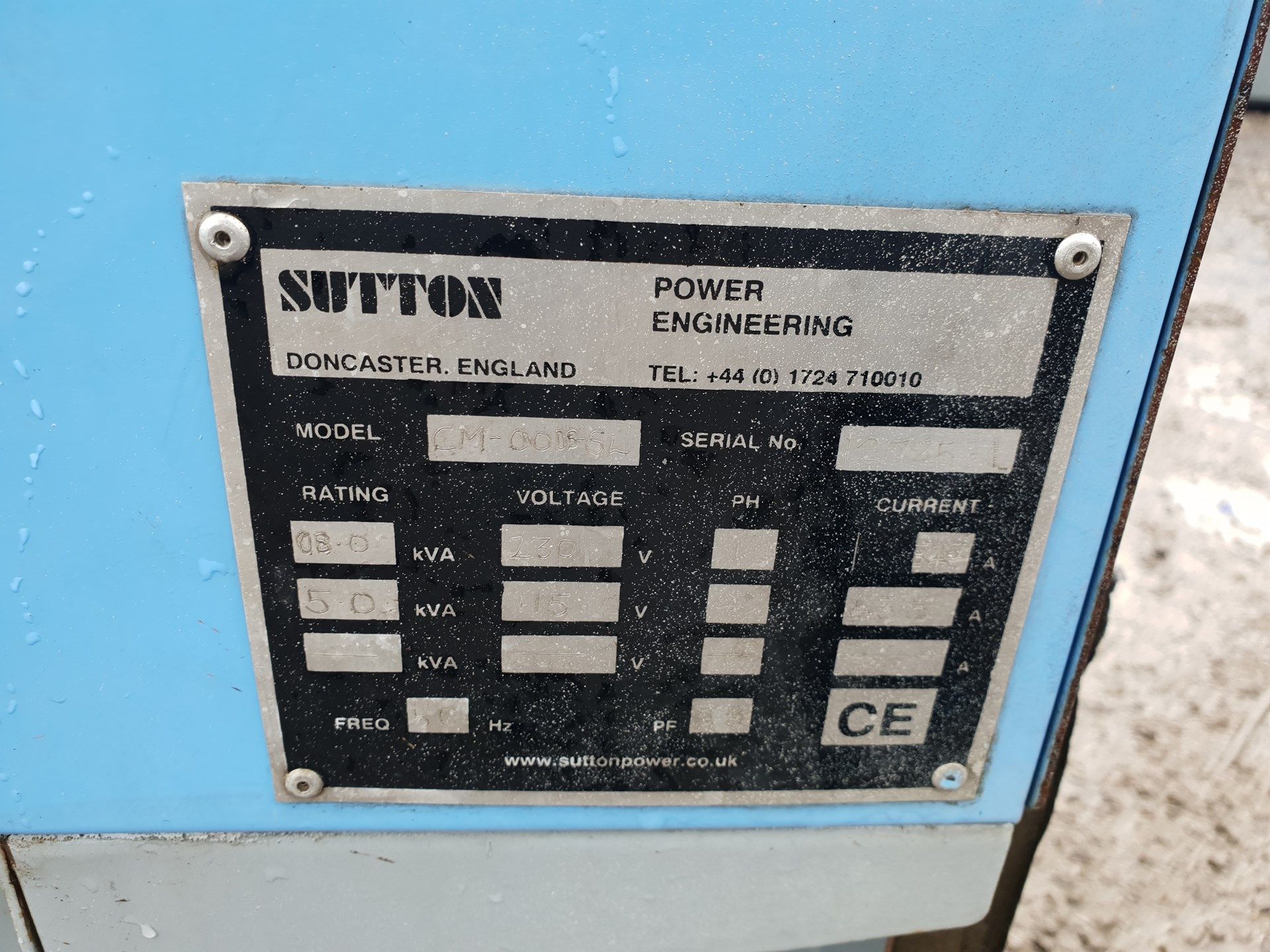 Sutton CM-0011-SL 11Kva Silenced Generator - Image 5 of 8