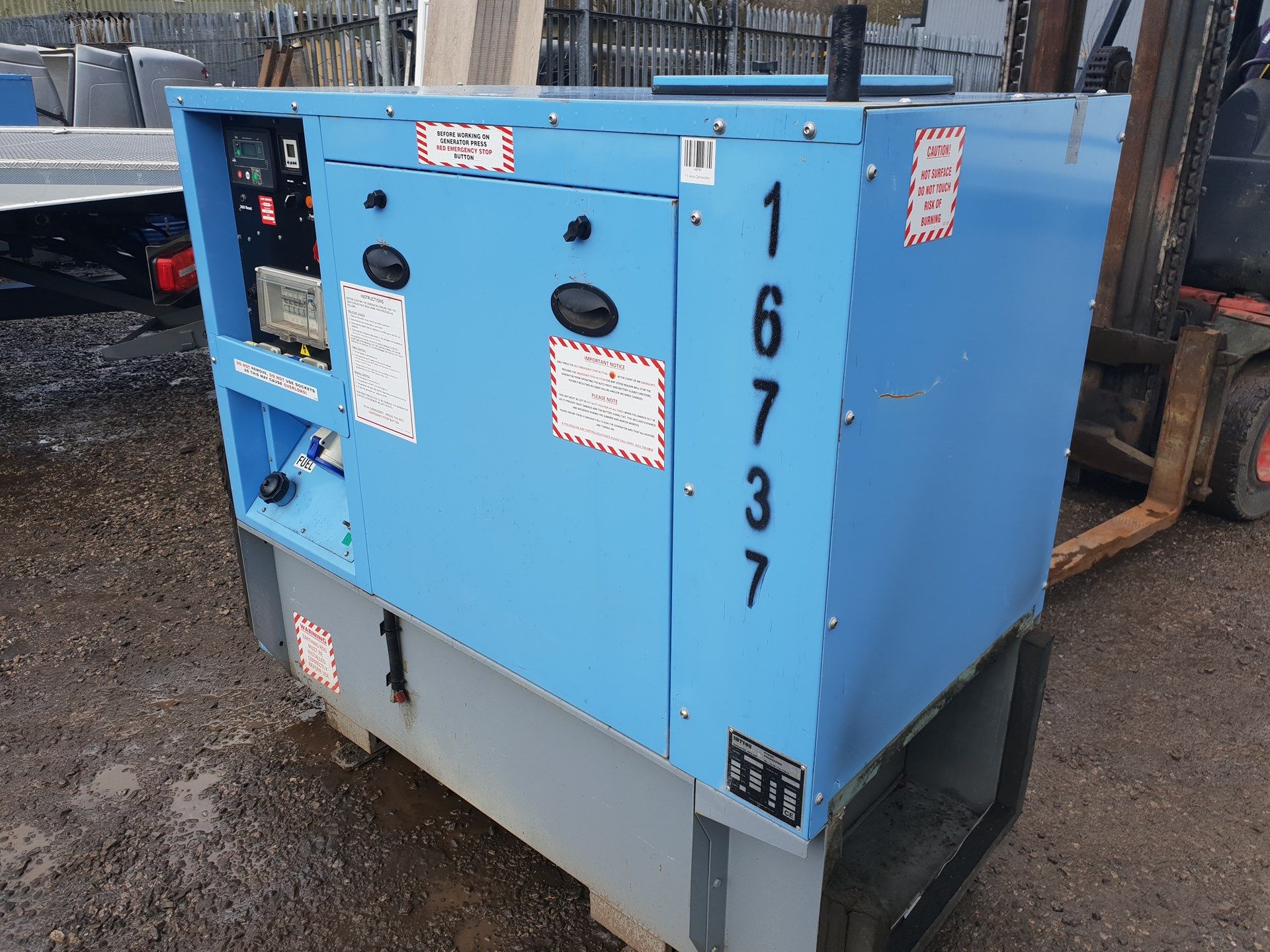 Sutton CM-0011-SL 11Kva Silenced Generator - Image 2 of 6