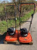 2 X Flymo XL500 Hover Mowers