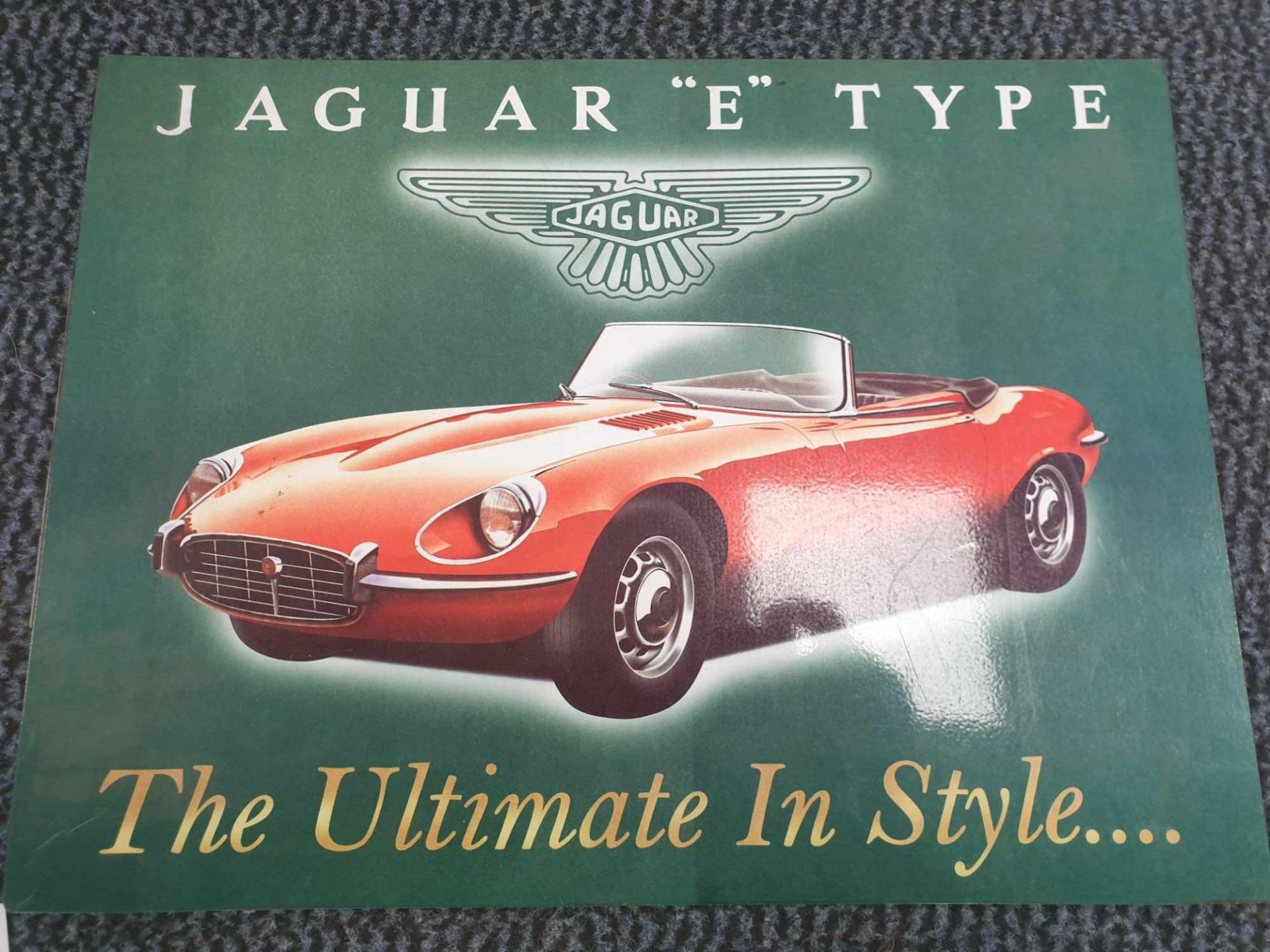 2 x Jaguar E-Type tin signs - Image 3 of 3