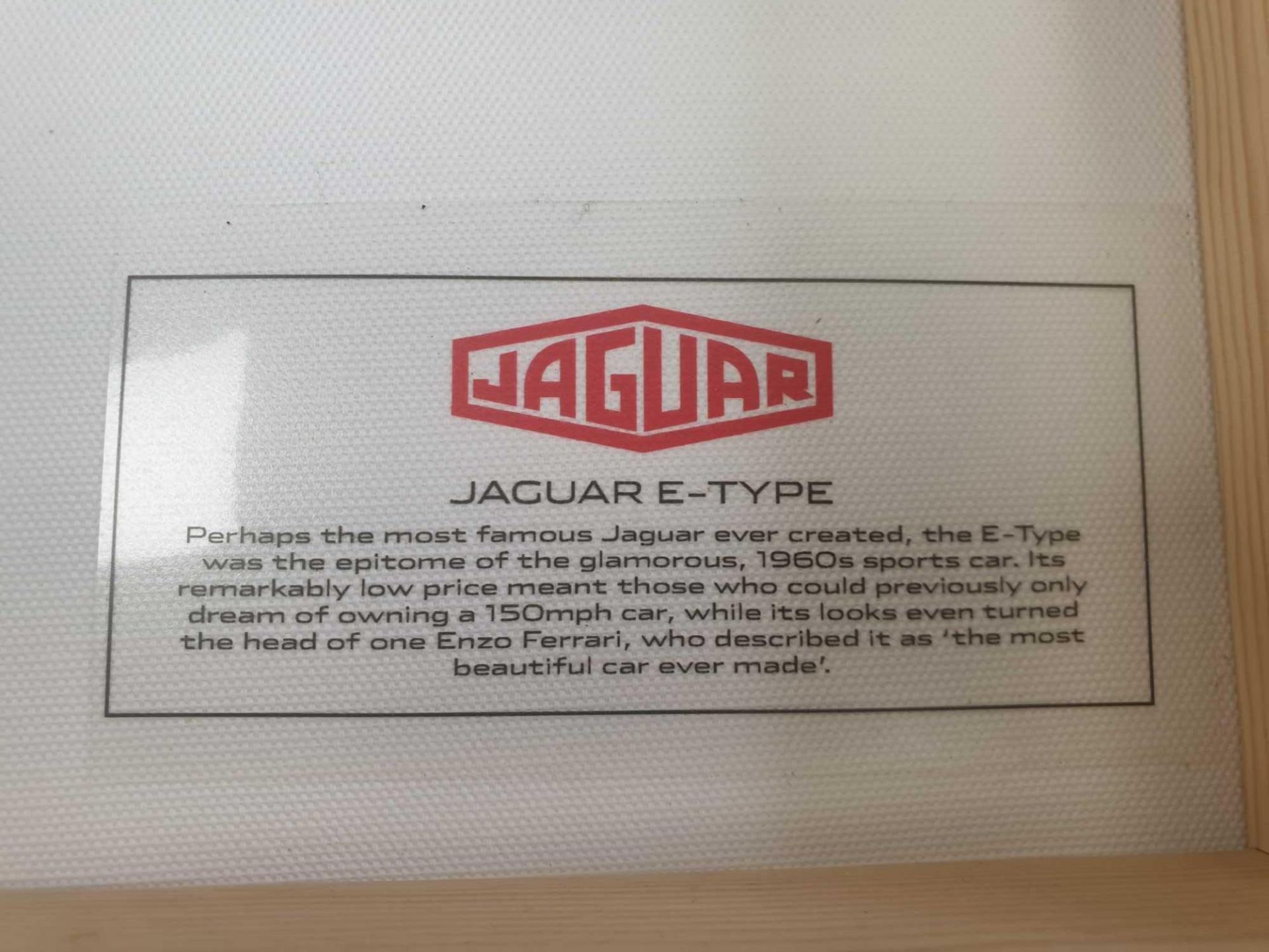 Original Jaguar E-Type canvas - Bild 3 aus 3