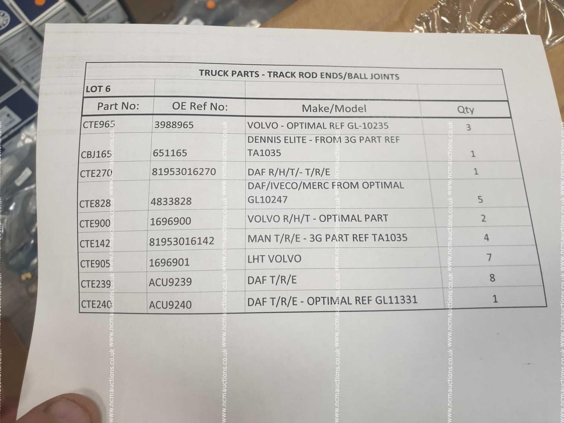 Commercial truck track rod ends and ball joints - Image 2 of 2