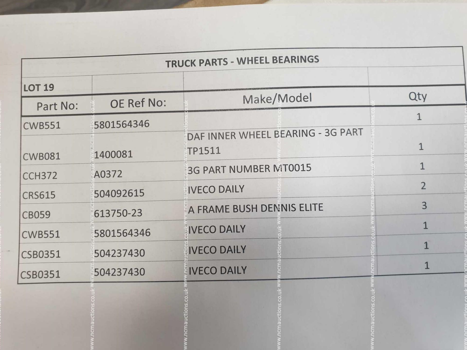 Commercial truck wheel bearing kits - Bild 2 aus 2