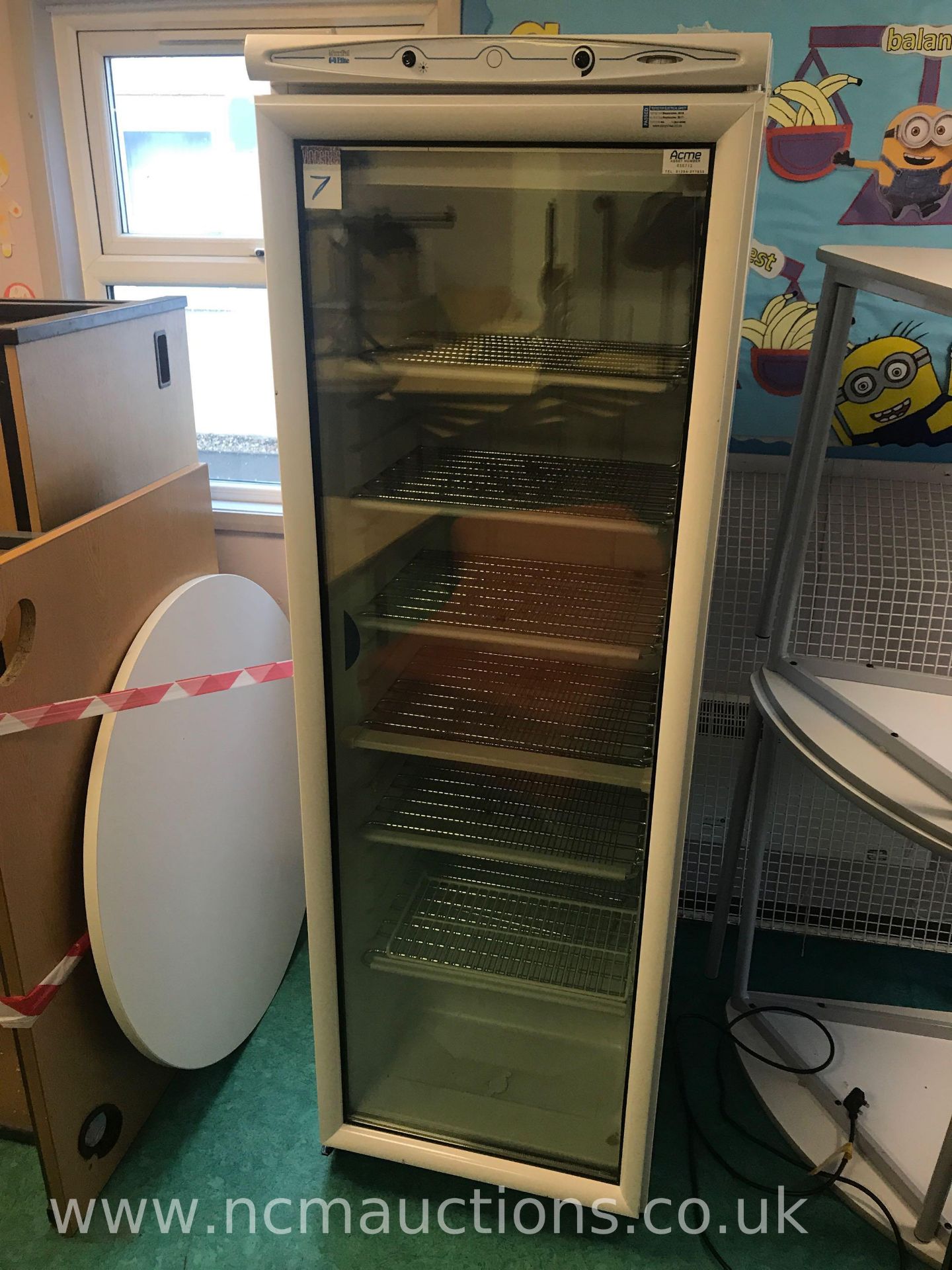 Glass Door Upright Refrigerator