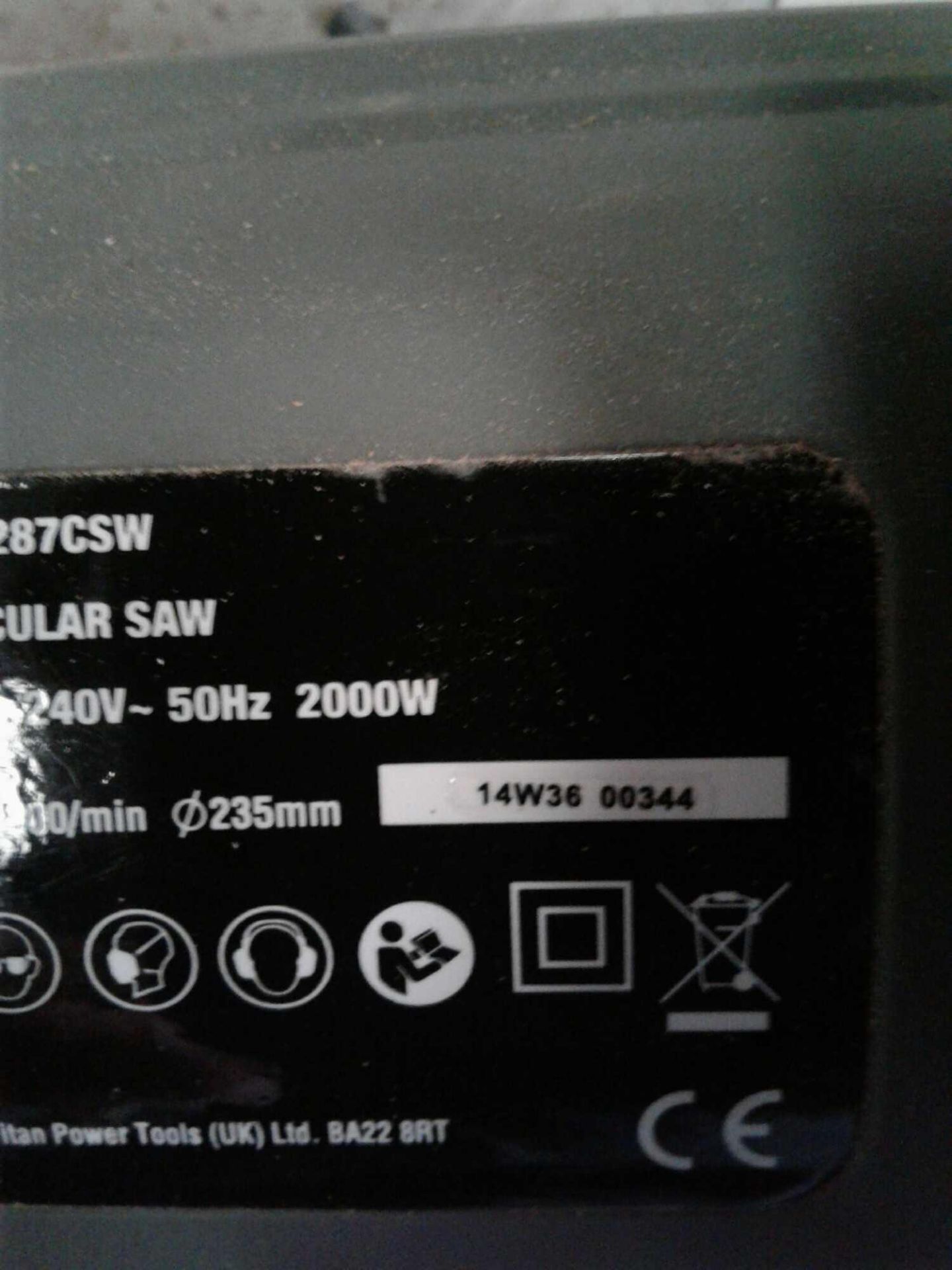 Titan circular saw TTB287CSW - Image 4 of 5