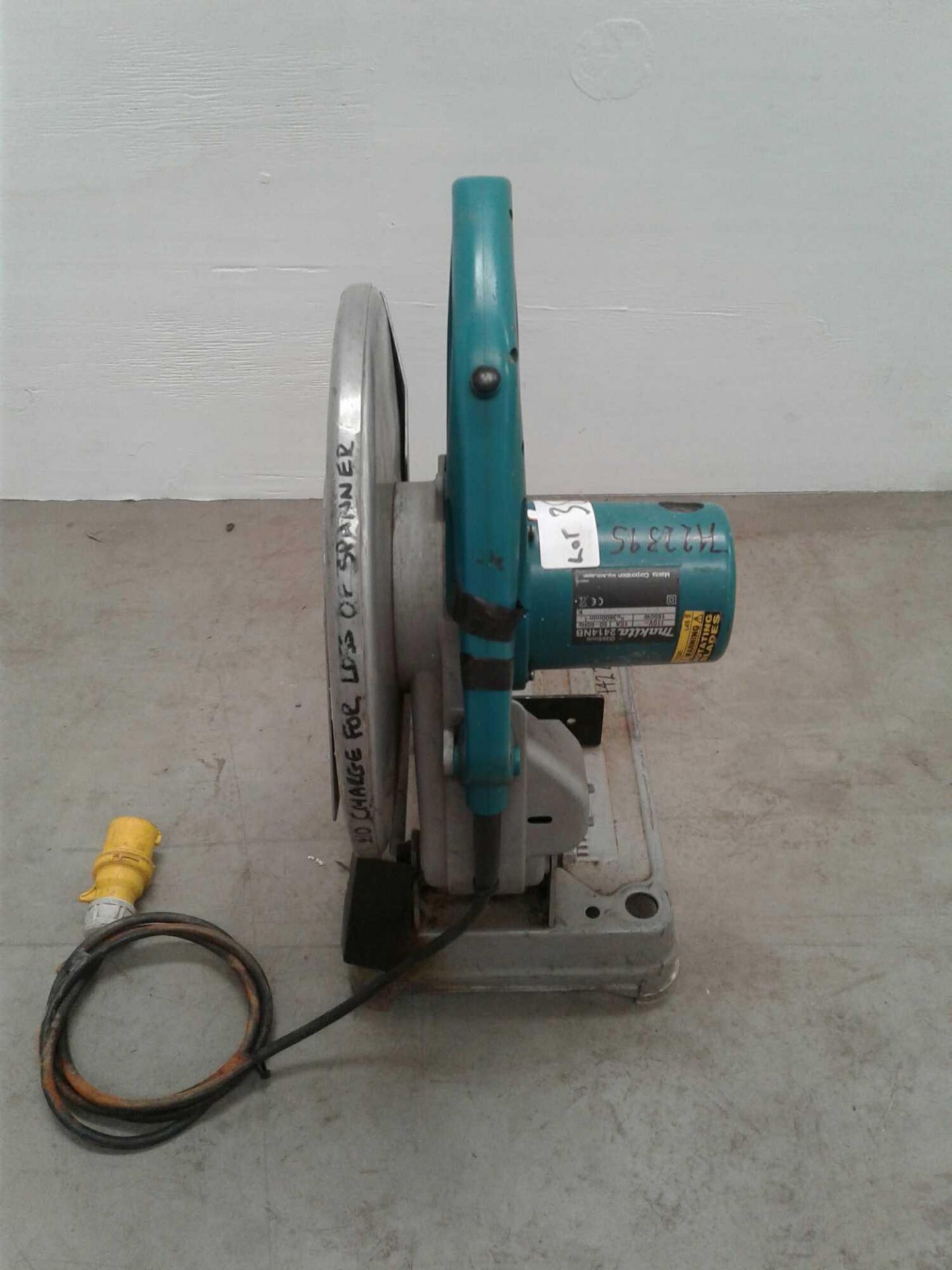 Makita metal chop saw 110 V - Image 2 of 4