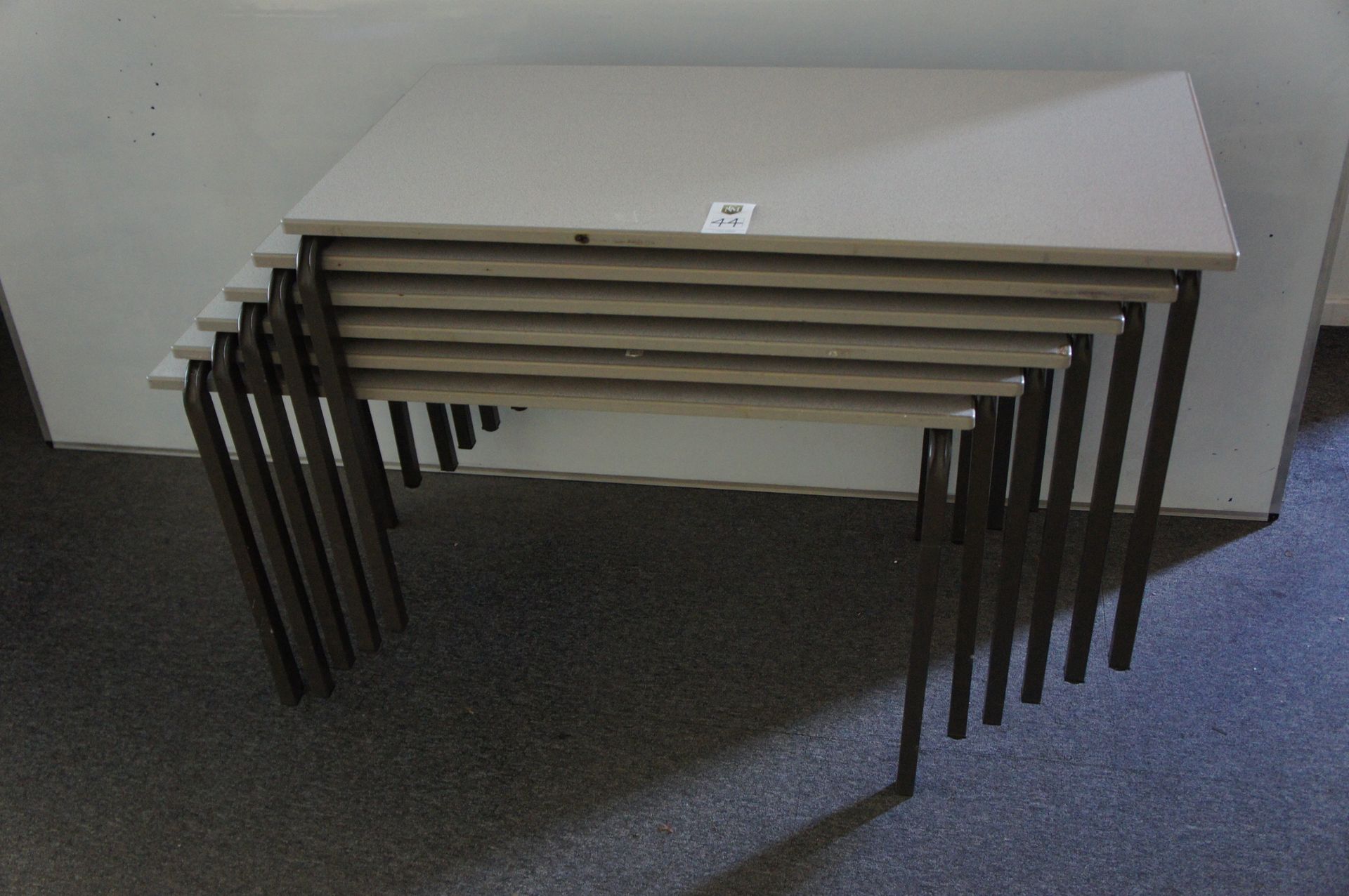 Steel frame tables (6) - Image 2 of 2