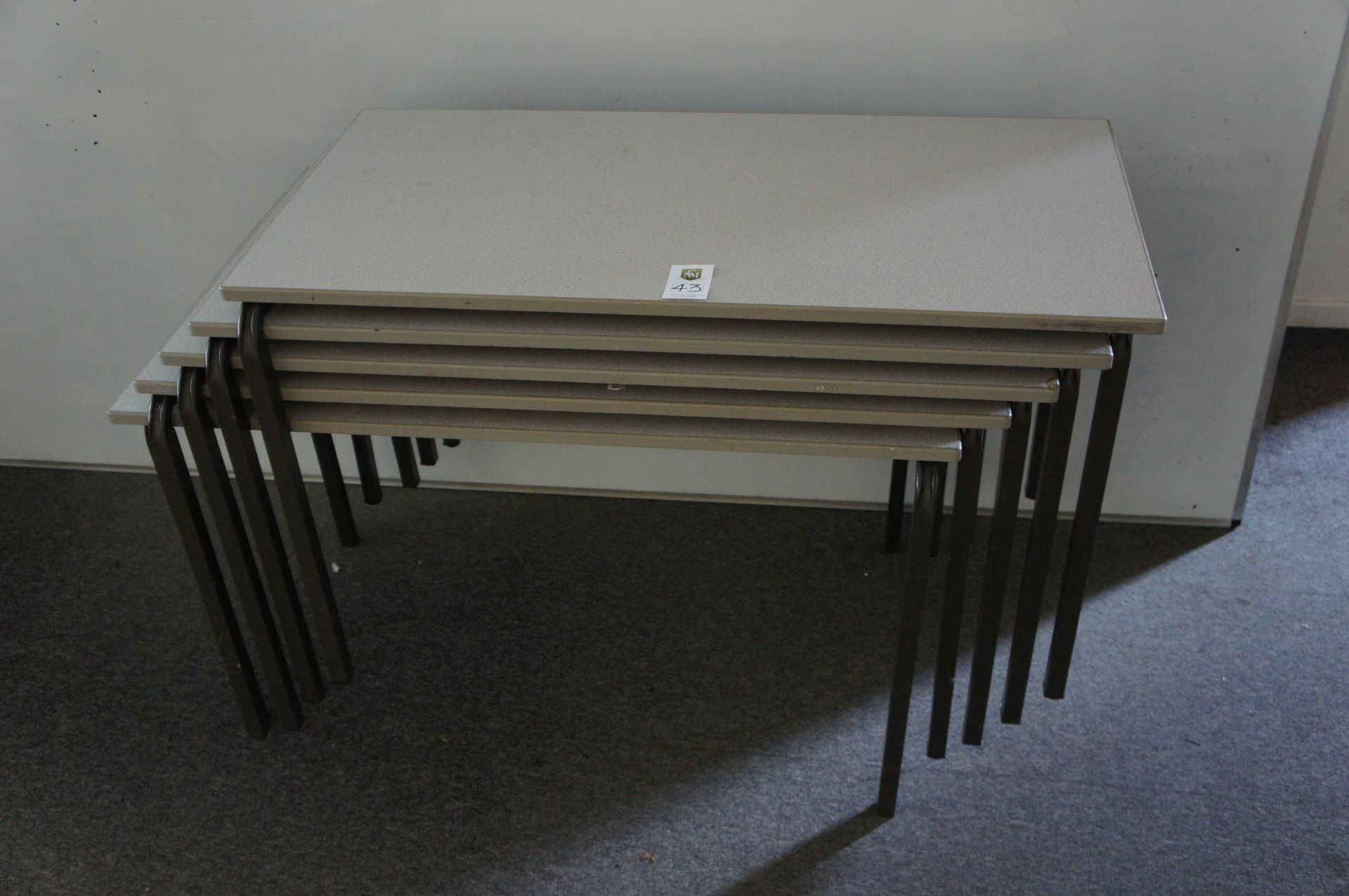 Steel frame tables (5)