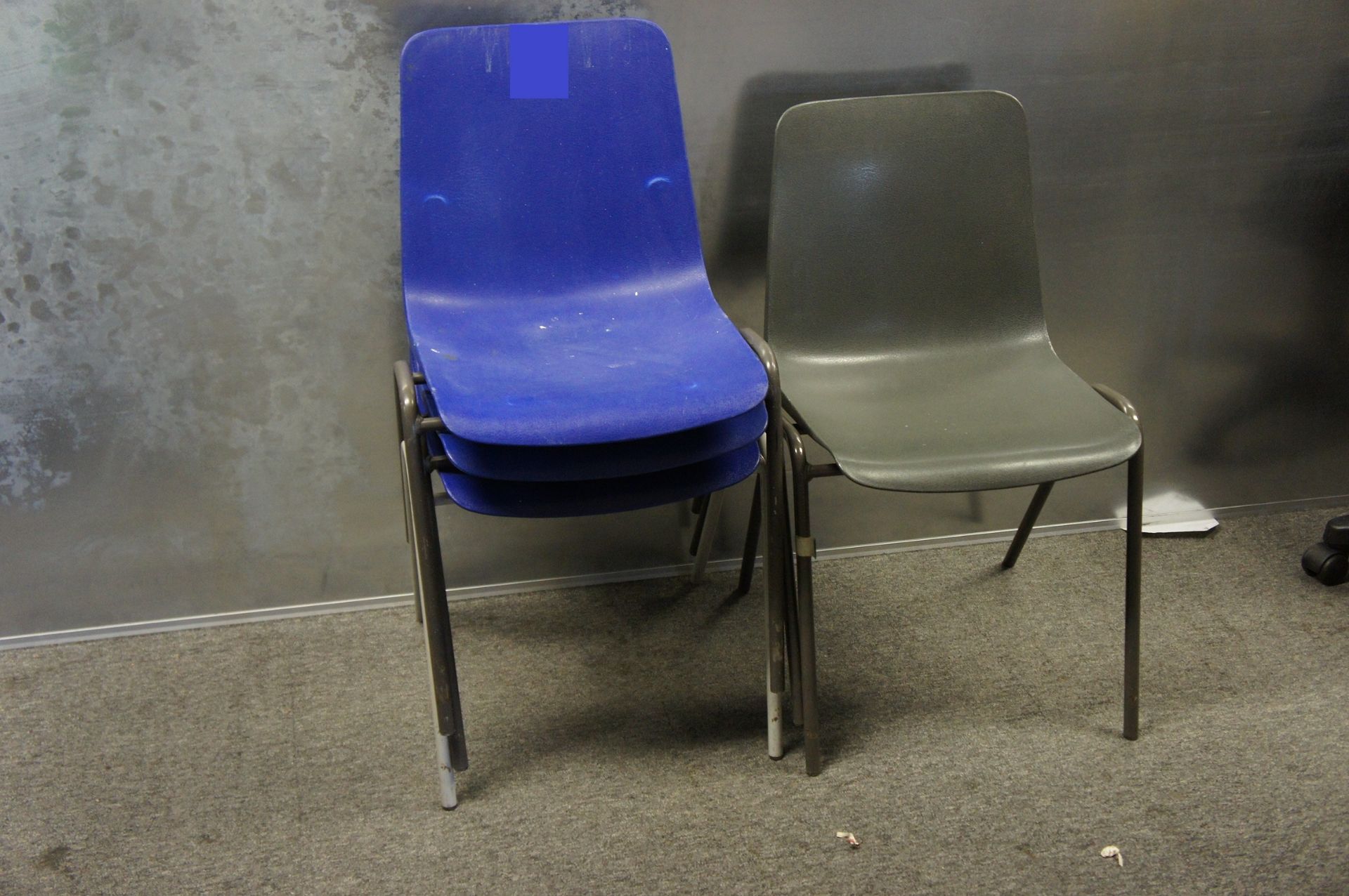 Remploy poly chairs (3) - Image 2 of 2