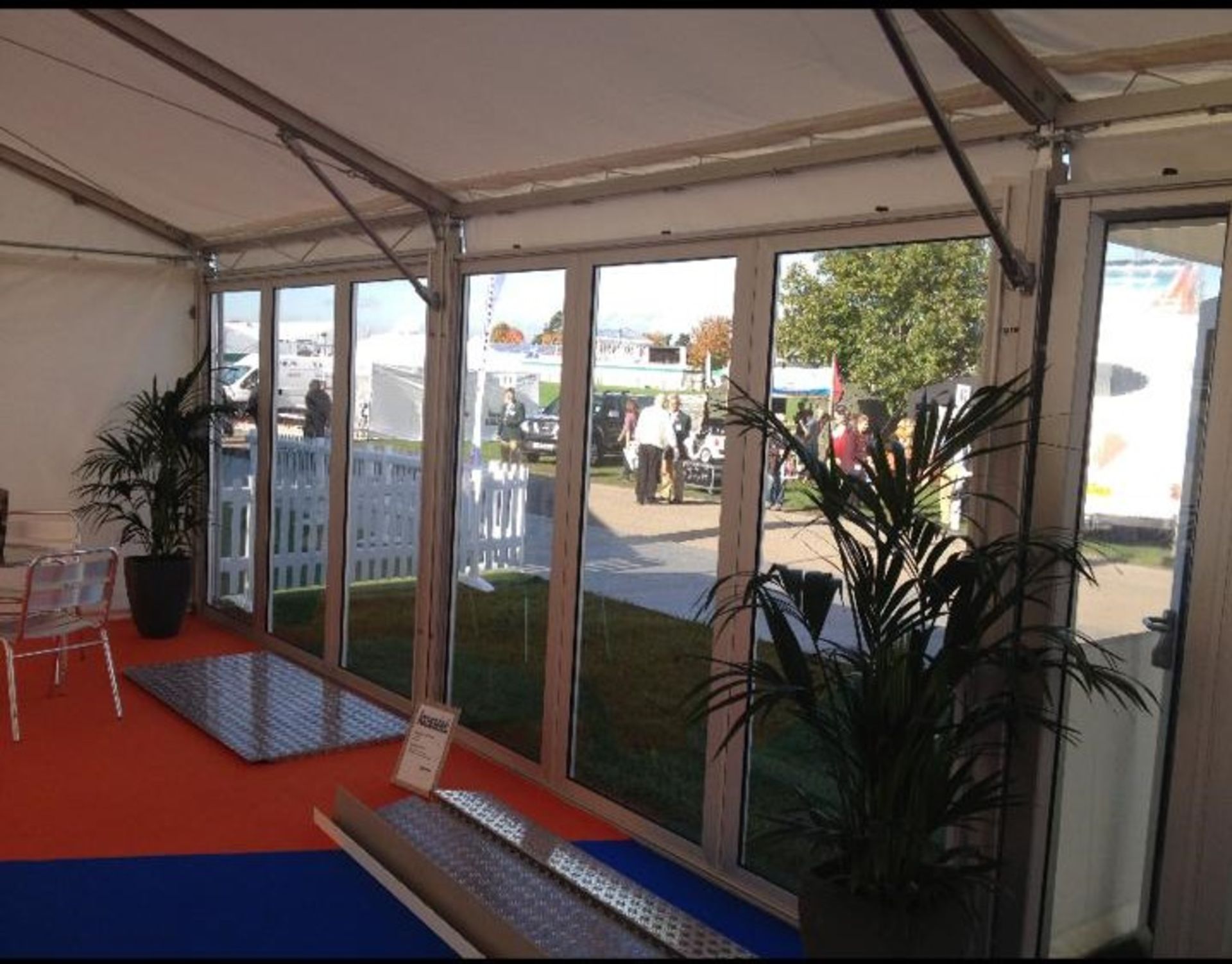 Hoecker Aluminium Marquee Model P12 (with additional sections, 2 x UPVC Double Doors and 5 x UPVC Mo - Image 4 of 4