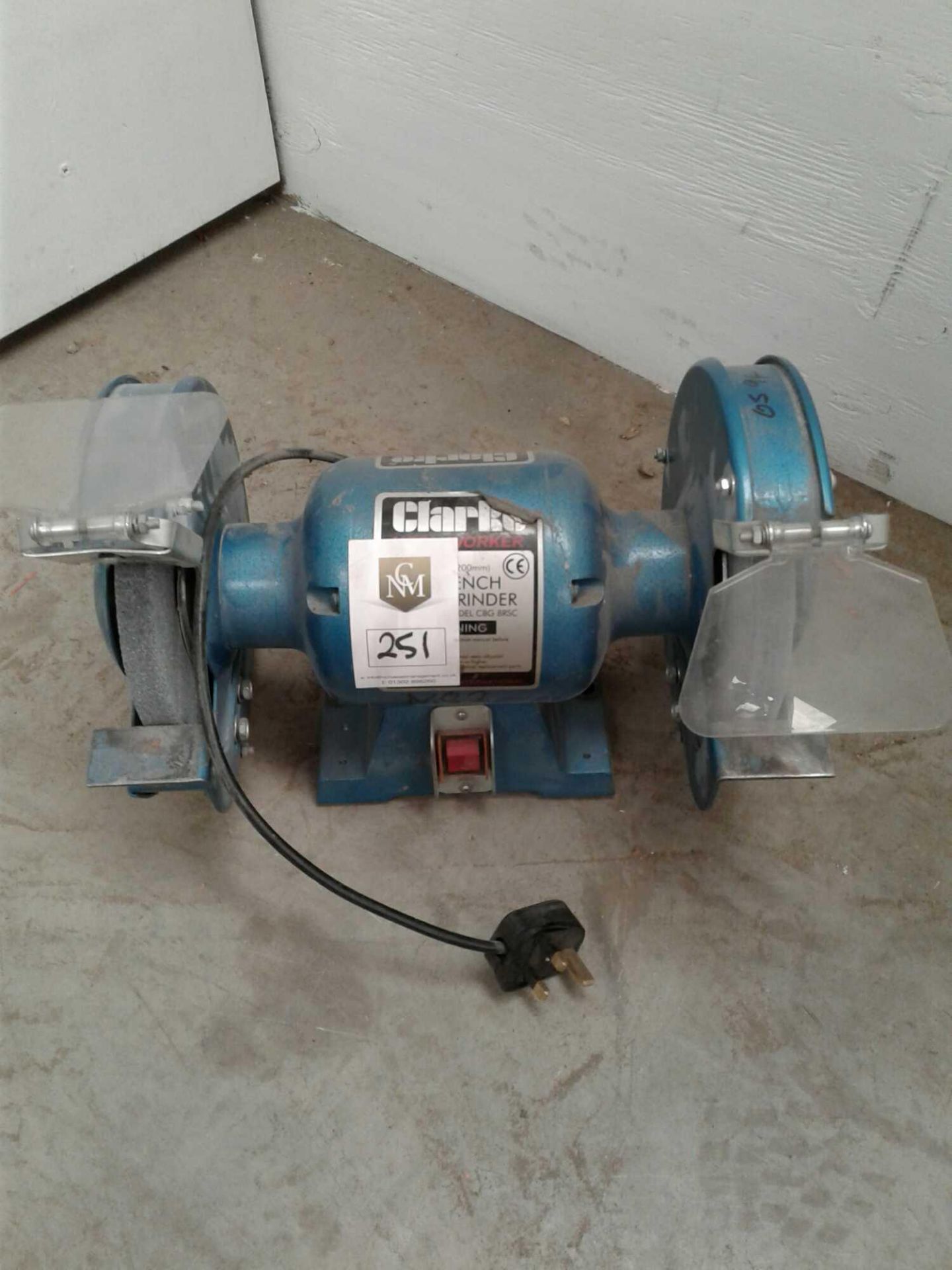 Clarke 8" bench grinder 240v