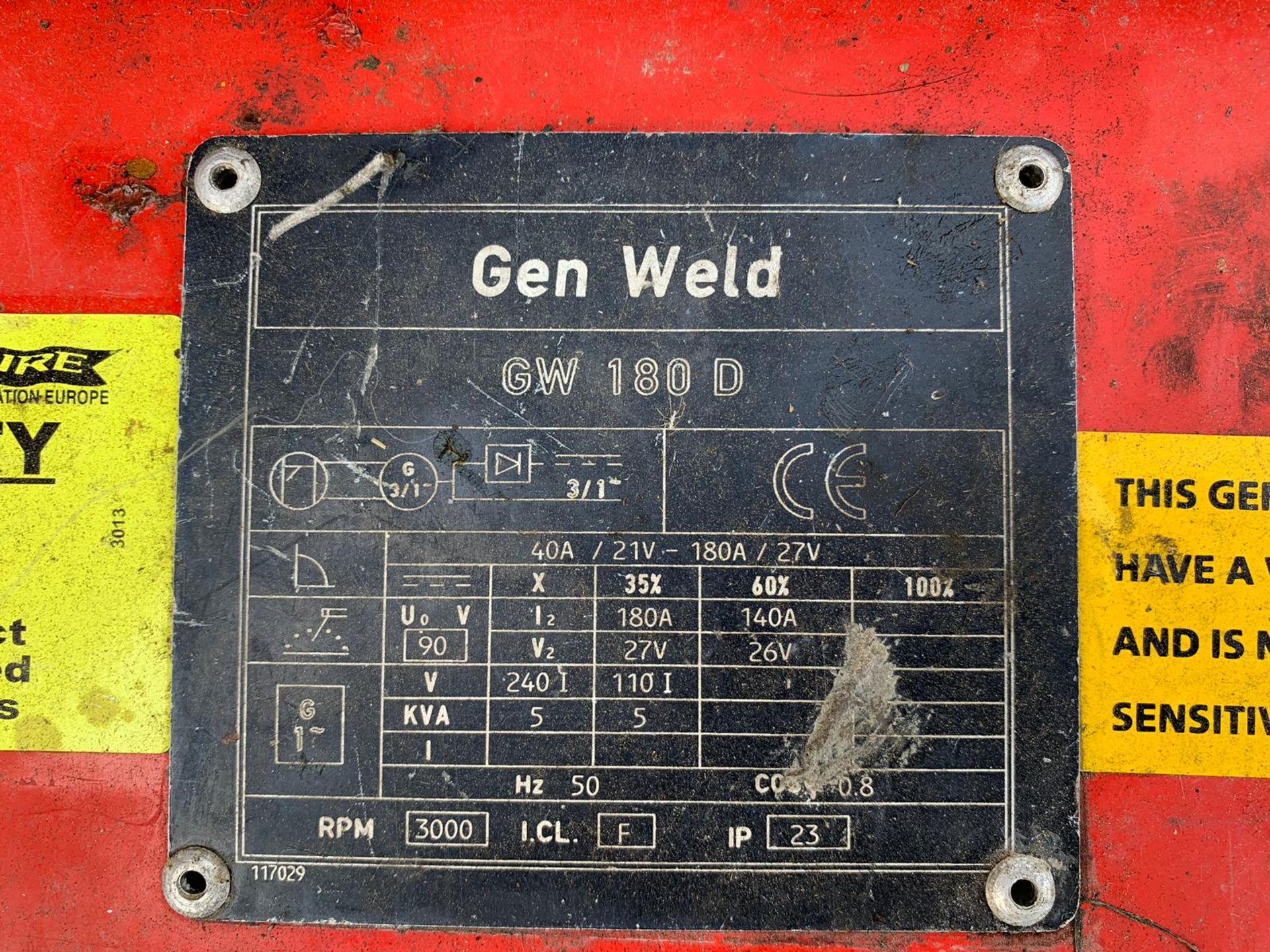 Genset GW180D Diesel Welder Generator - Image 4 of 6