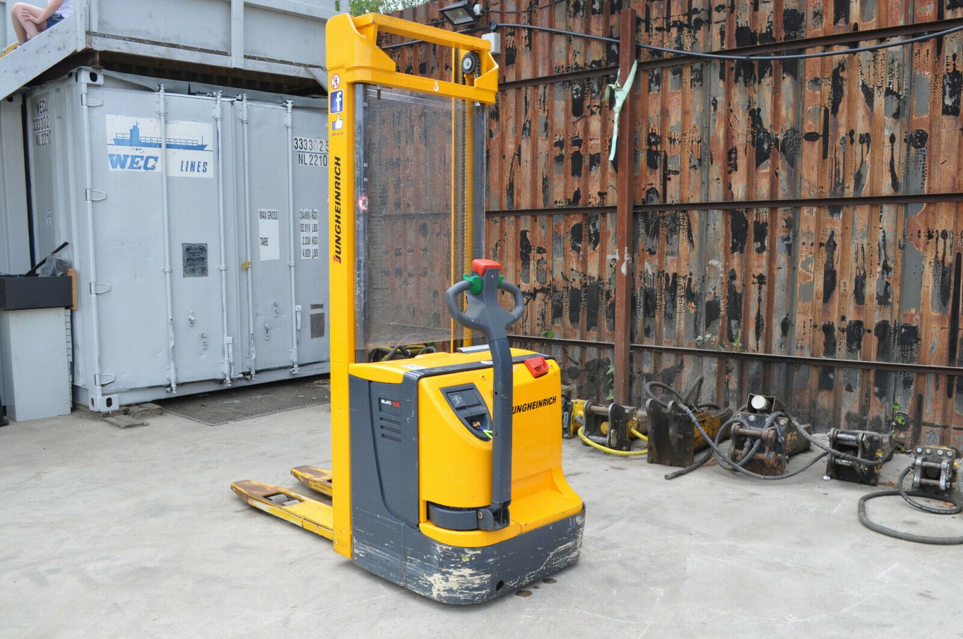 Jungheinrich EJC 12 360 ZT Electric Pedestrian Pallet Stacker - Image 3 of 10