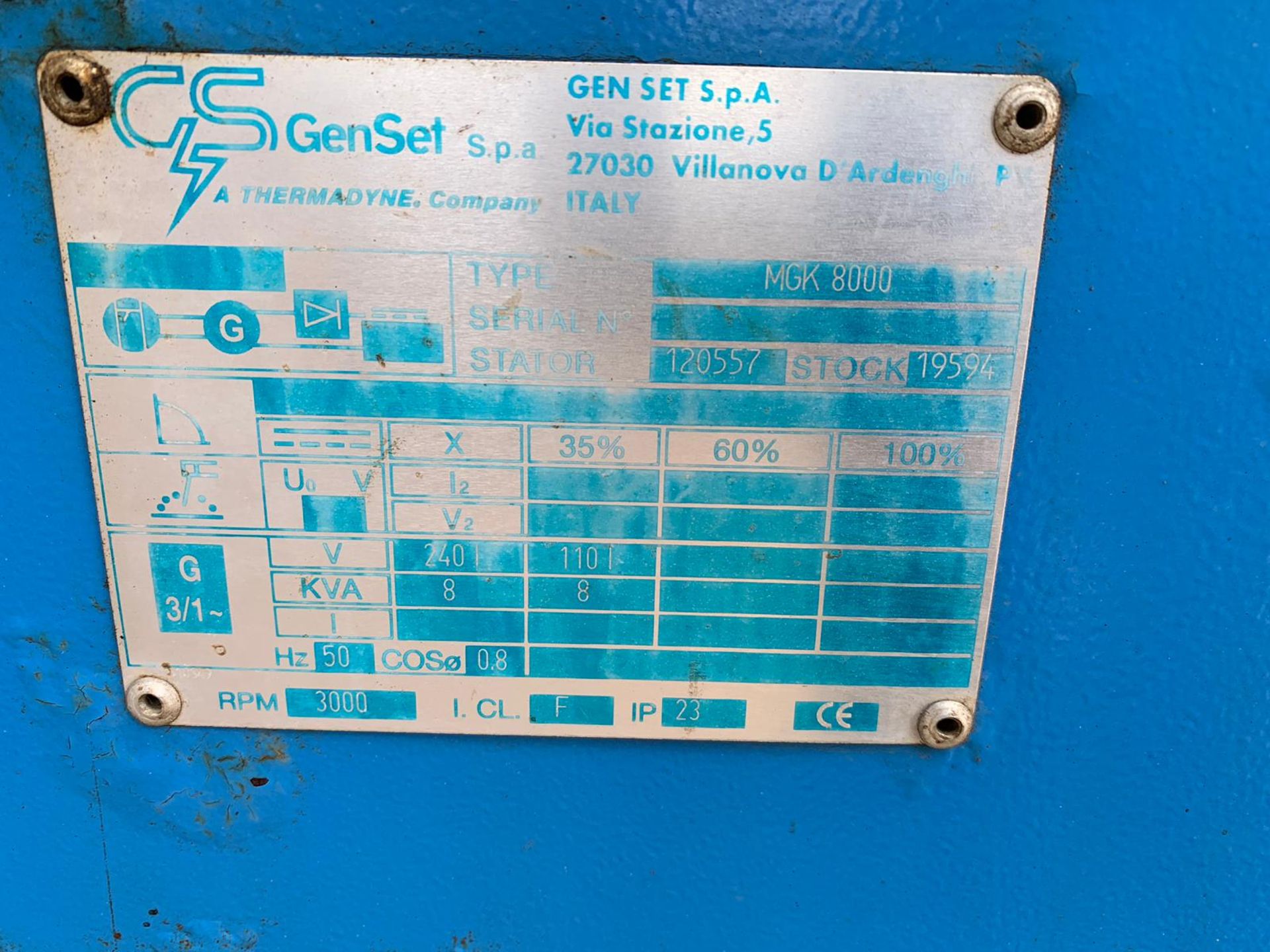 Genset 8KVA Diesel Generator - Image 4 of 6