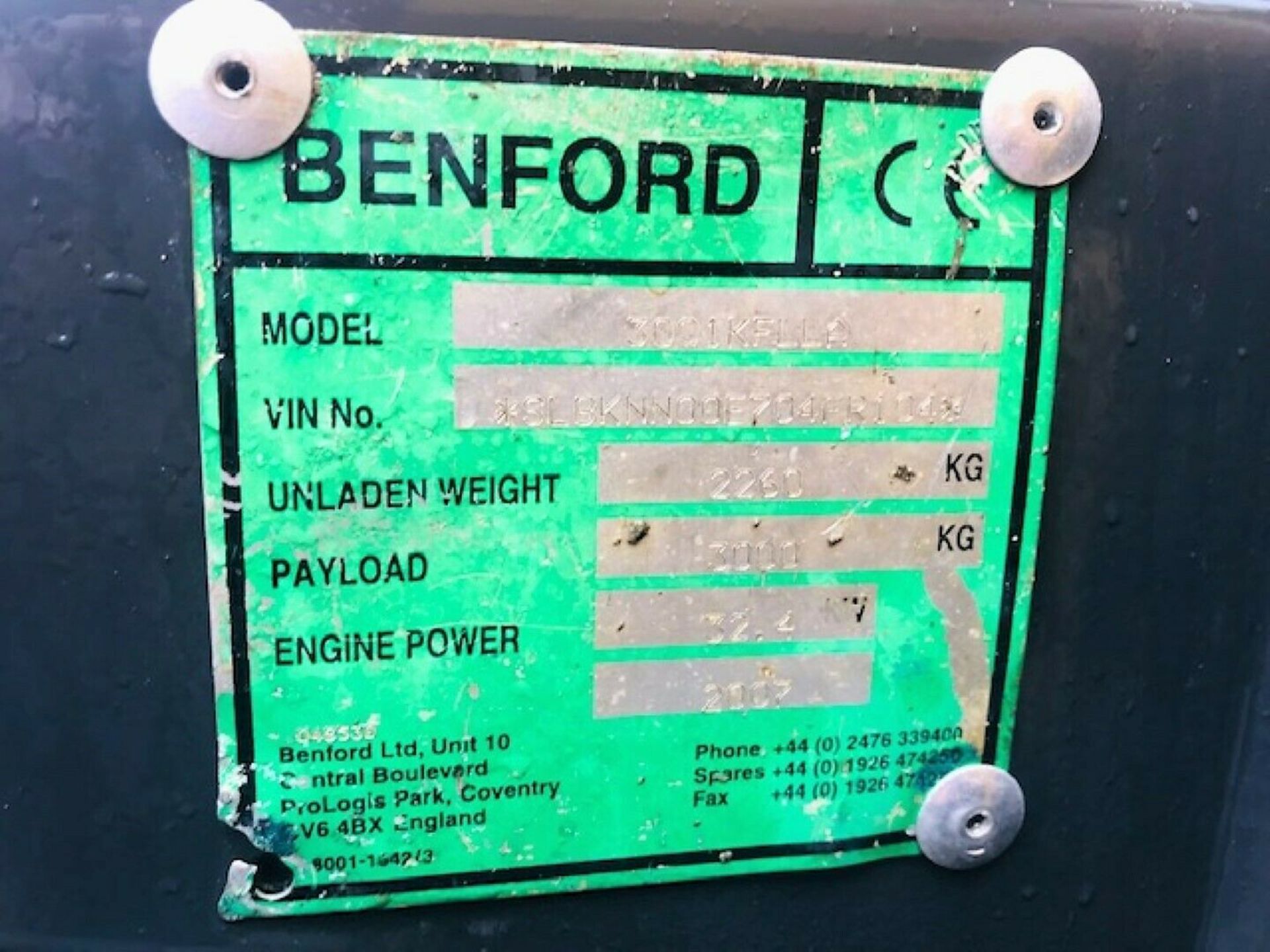 Benford PT3000 Dumper - Image 12 of 12