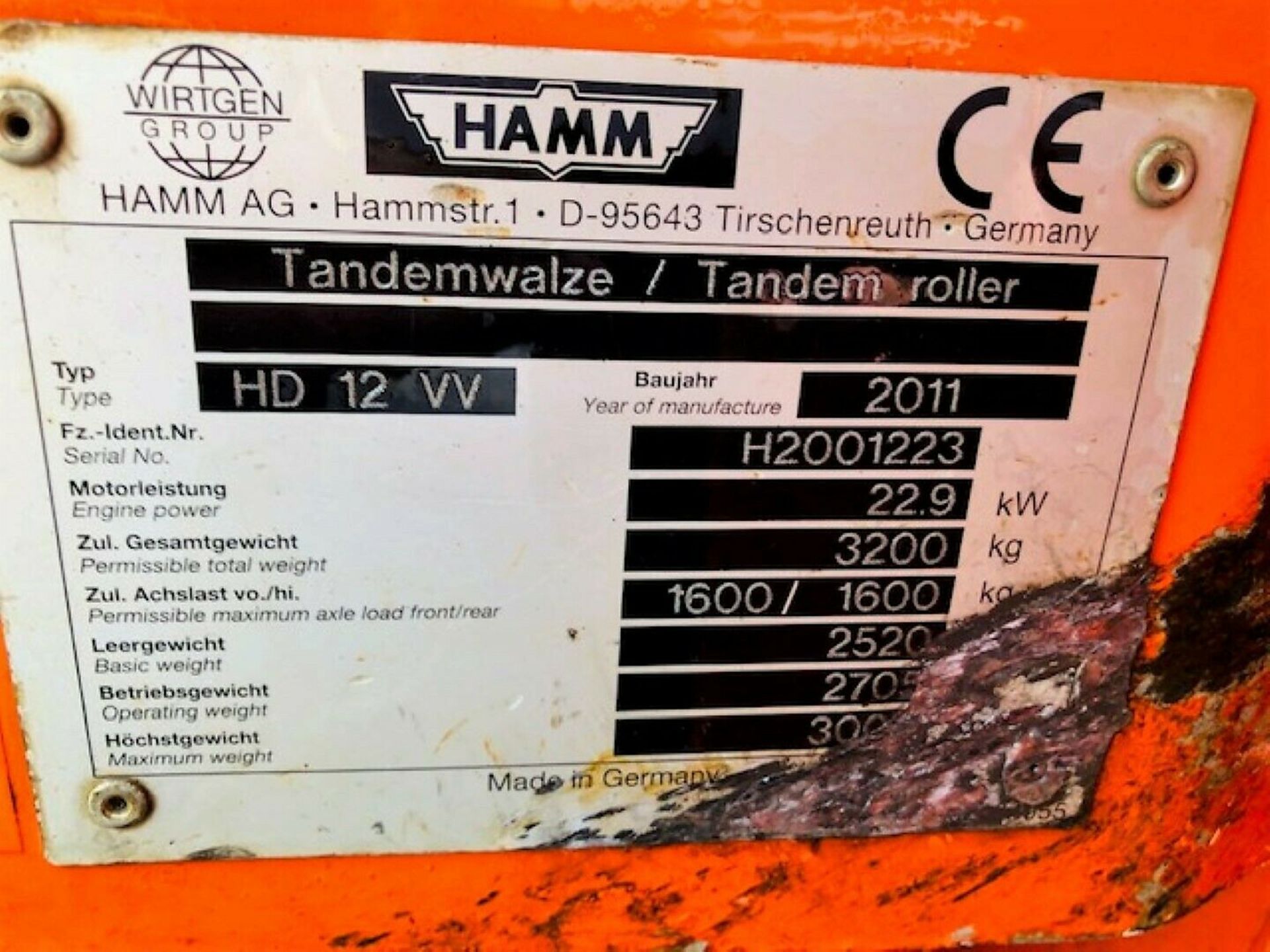 Hamm HD 12 W Tandem Roller - Image 2 of 10