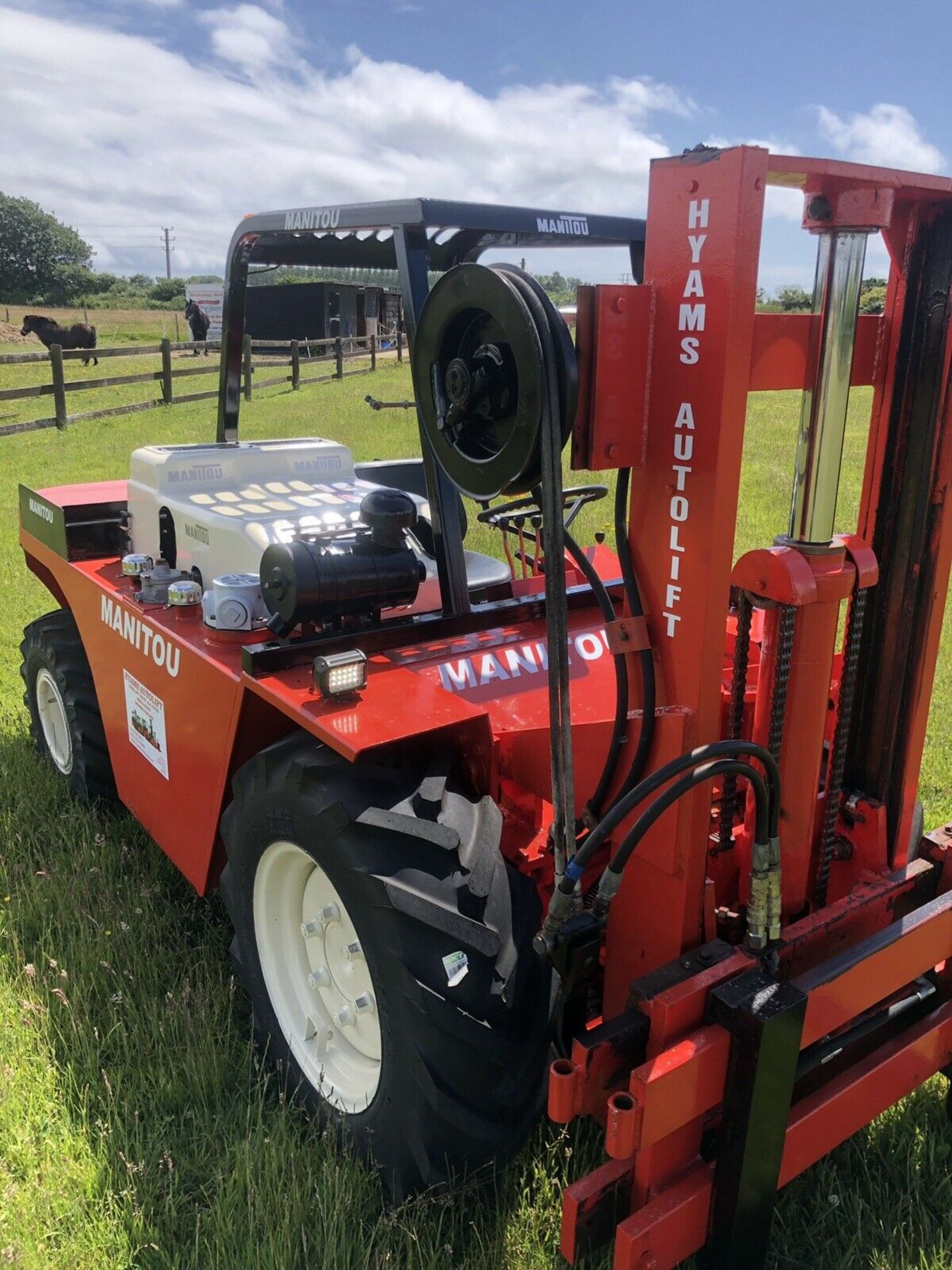 Manitou Rough Terrain Forklift - Image 2 of 9